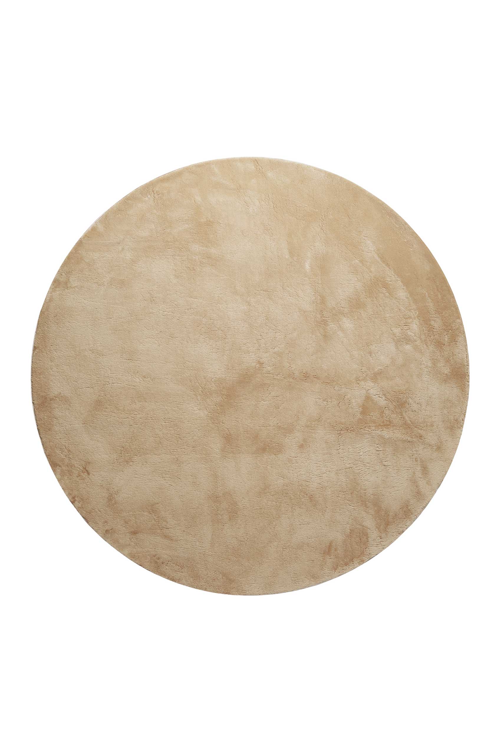 Teppich Rund Sand Beige soft & weich » Lago « Homie Living - Ansicht 1