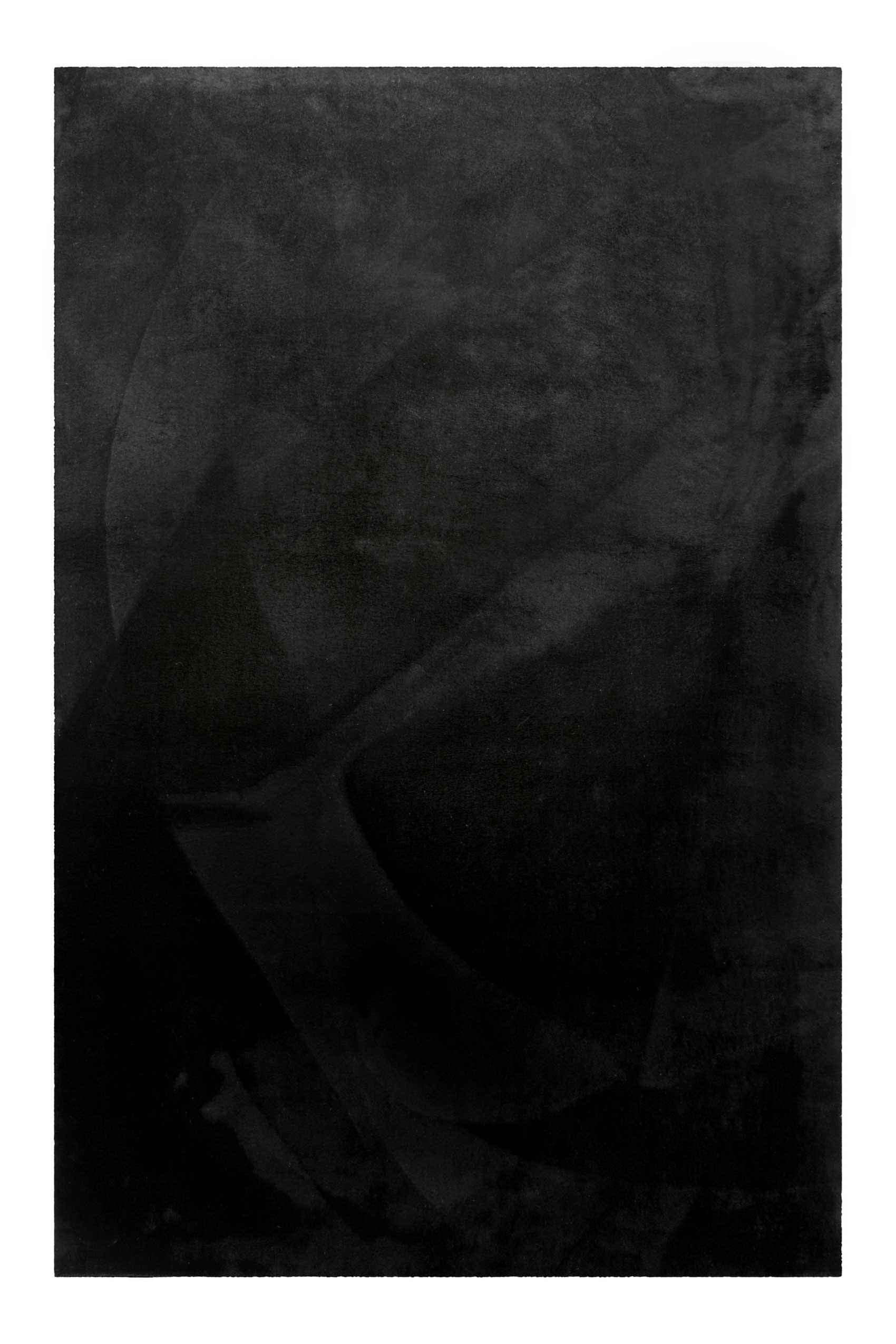 Kurzflor-Teppich Schwarz soft & weich 