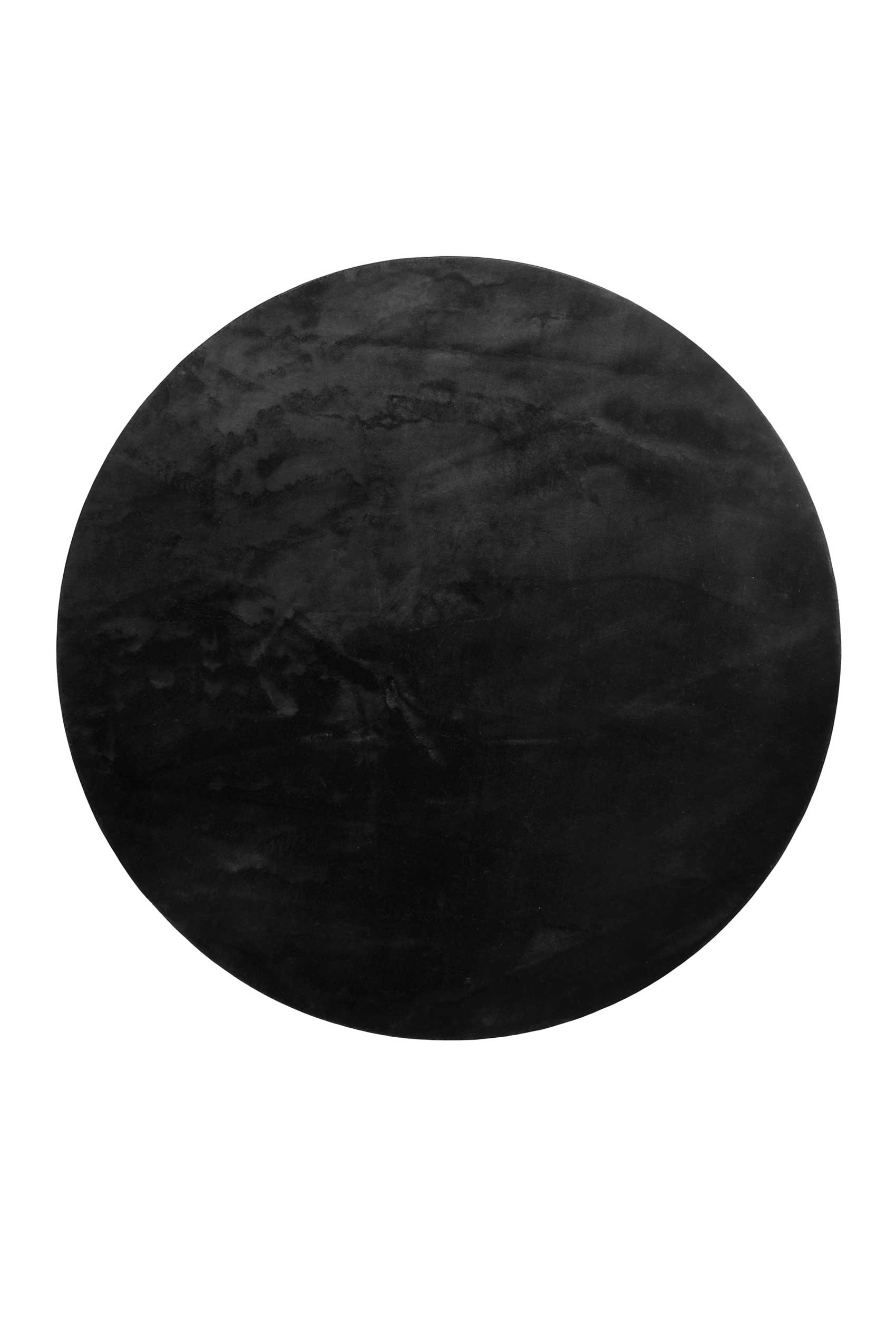 Teppich Rund Schwarz soft & weich 