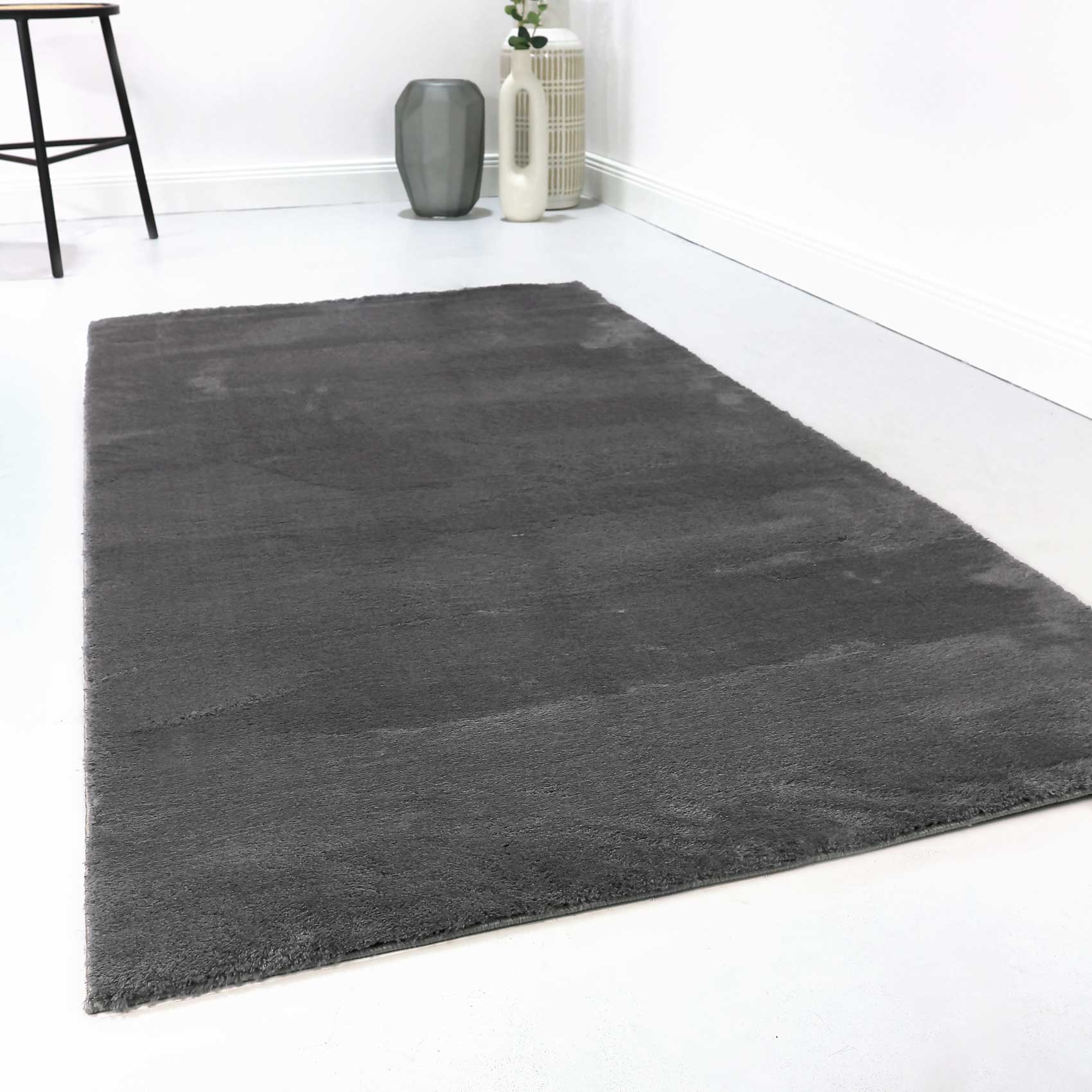 Teppich Anthrazit soft & weich » Lago « Homie Living - Ansicht 6