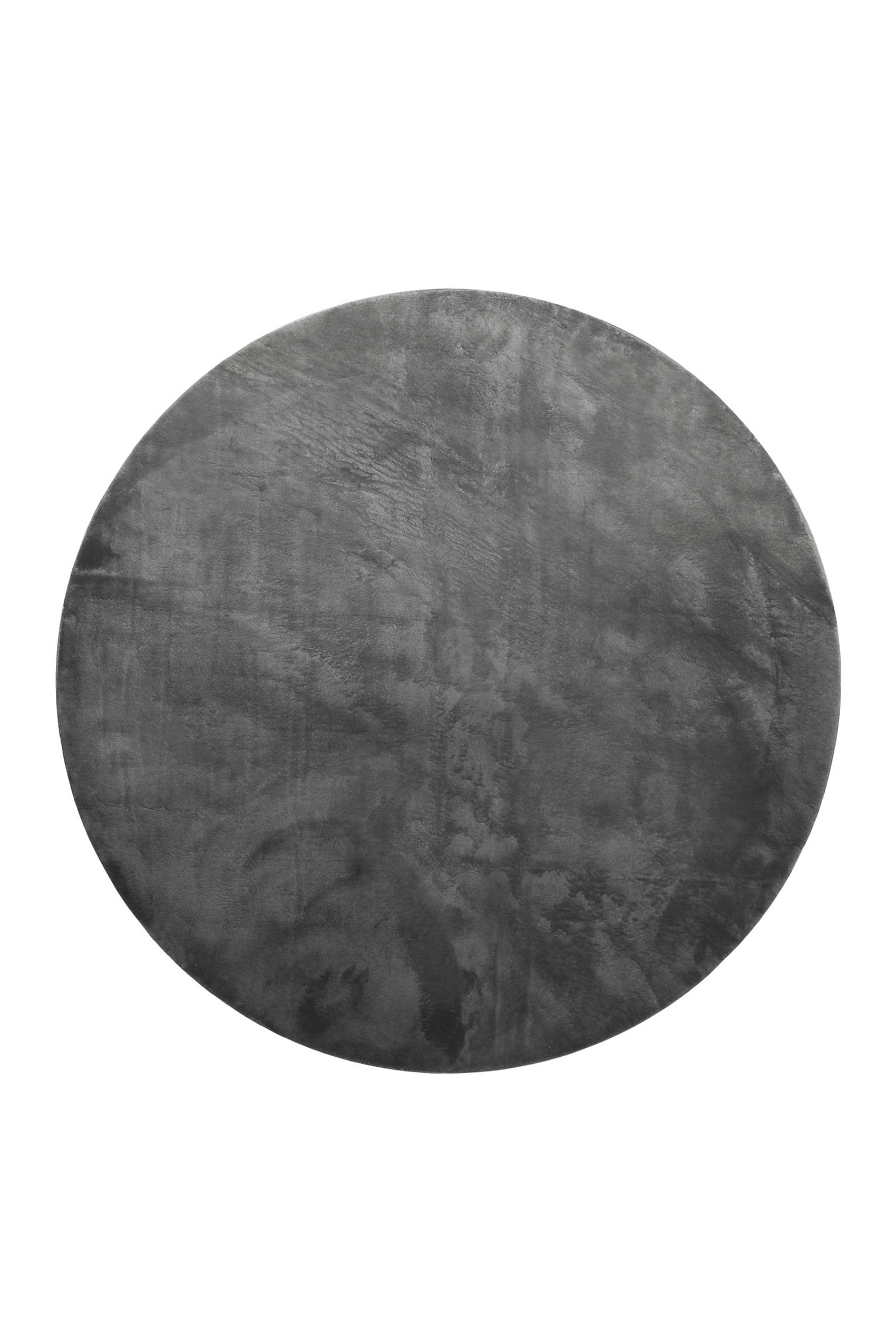 Teppich Rund Anthrazit soft & weich 