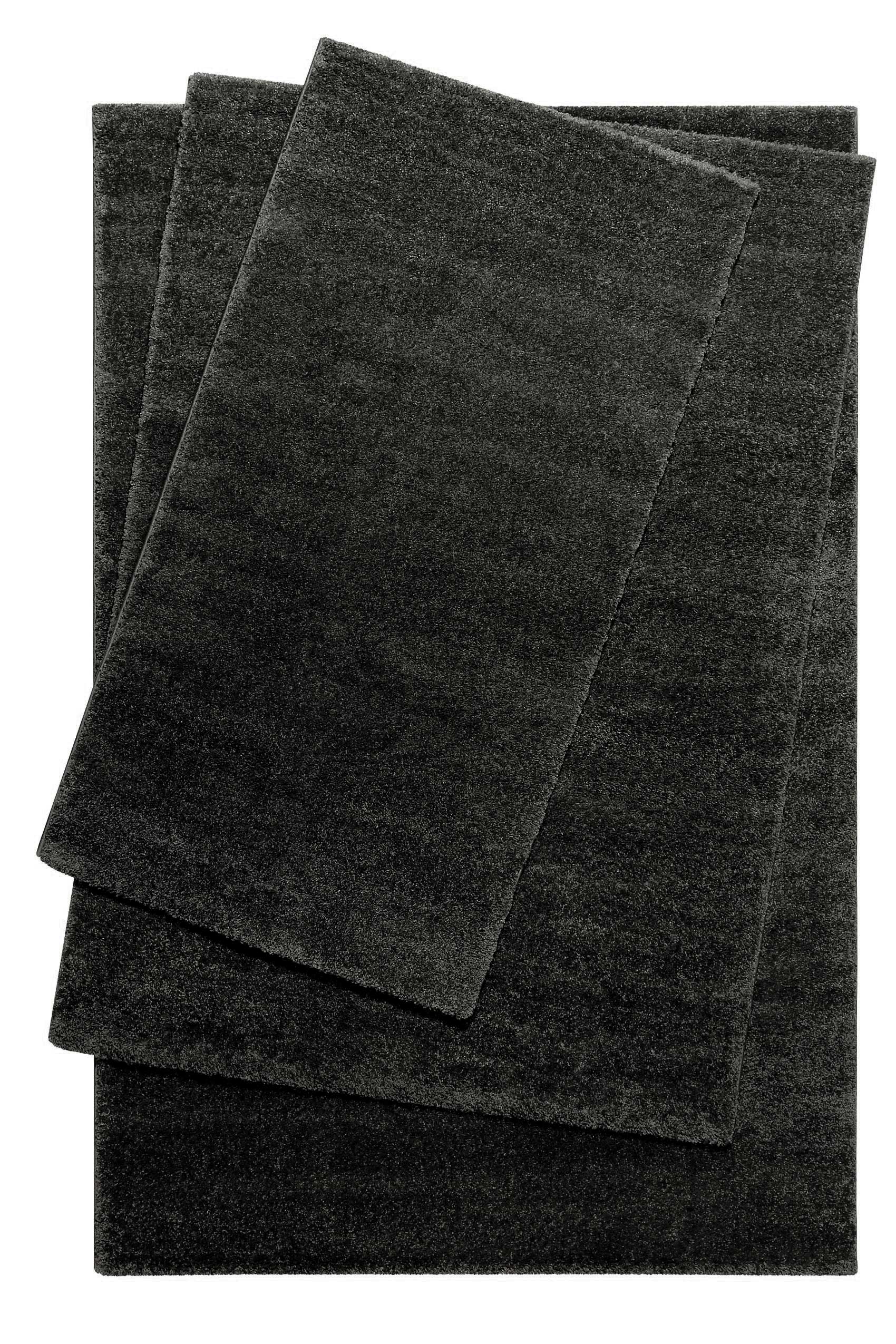 Teppich Anthrazit Kurzflor 