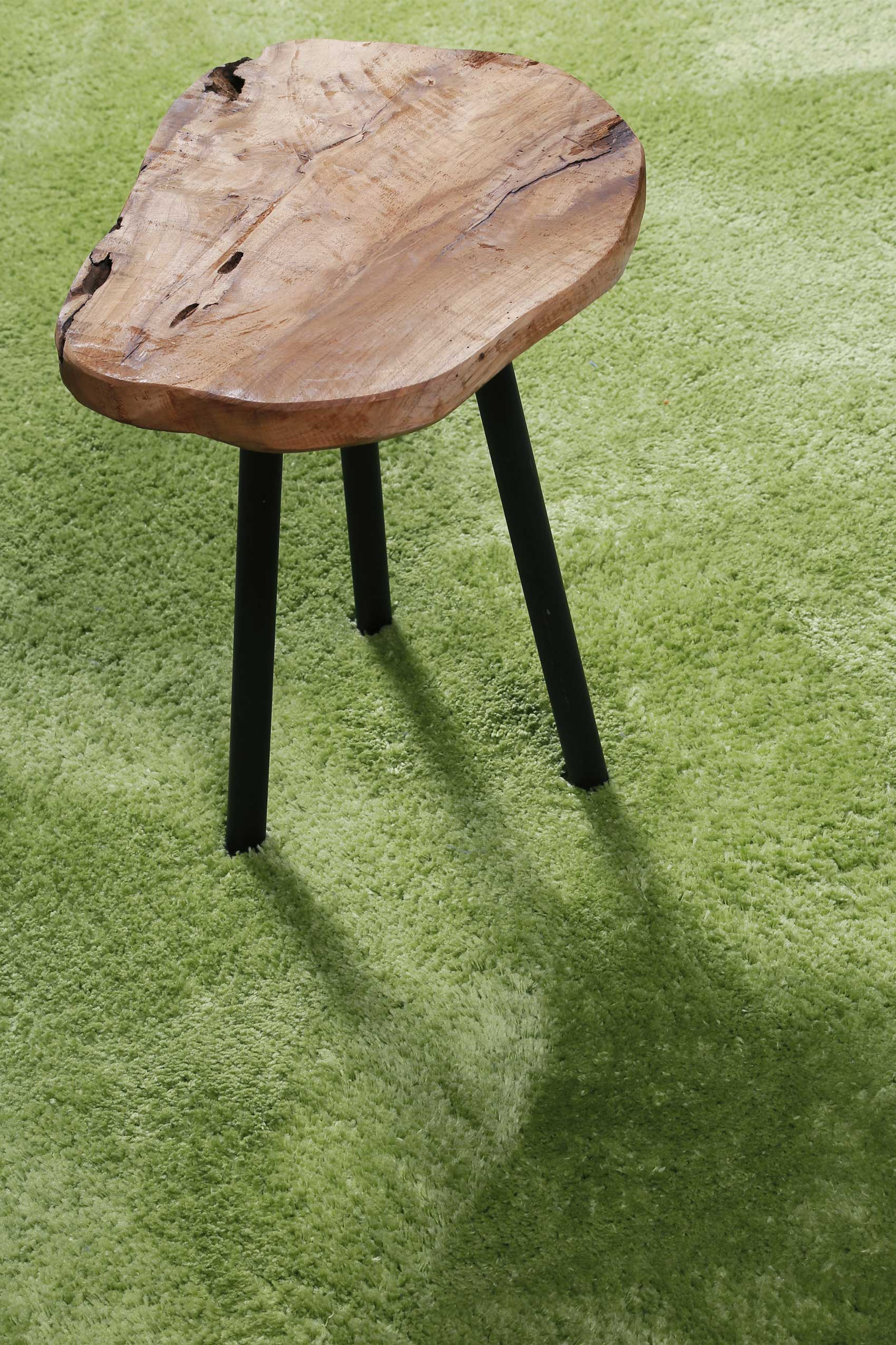 Teppich Grün Hochflor B-Ware » Lola « Homie Living - Ansicht 4