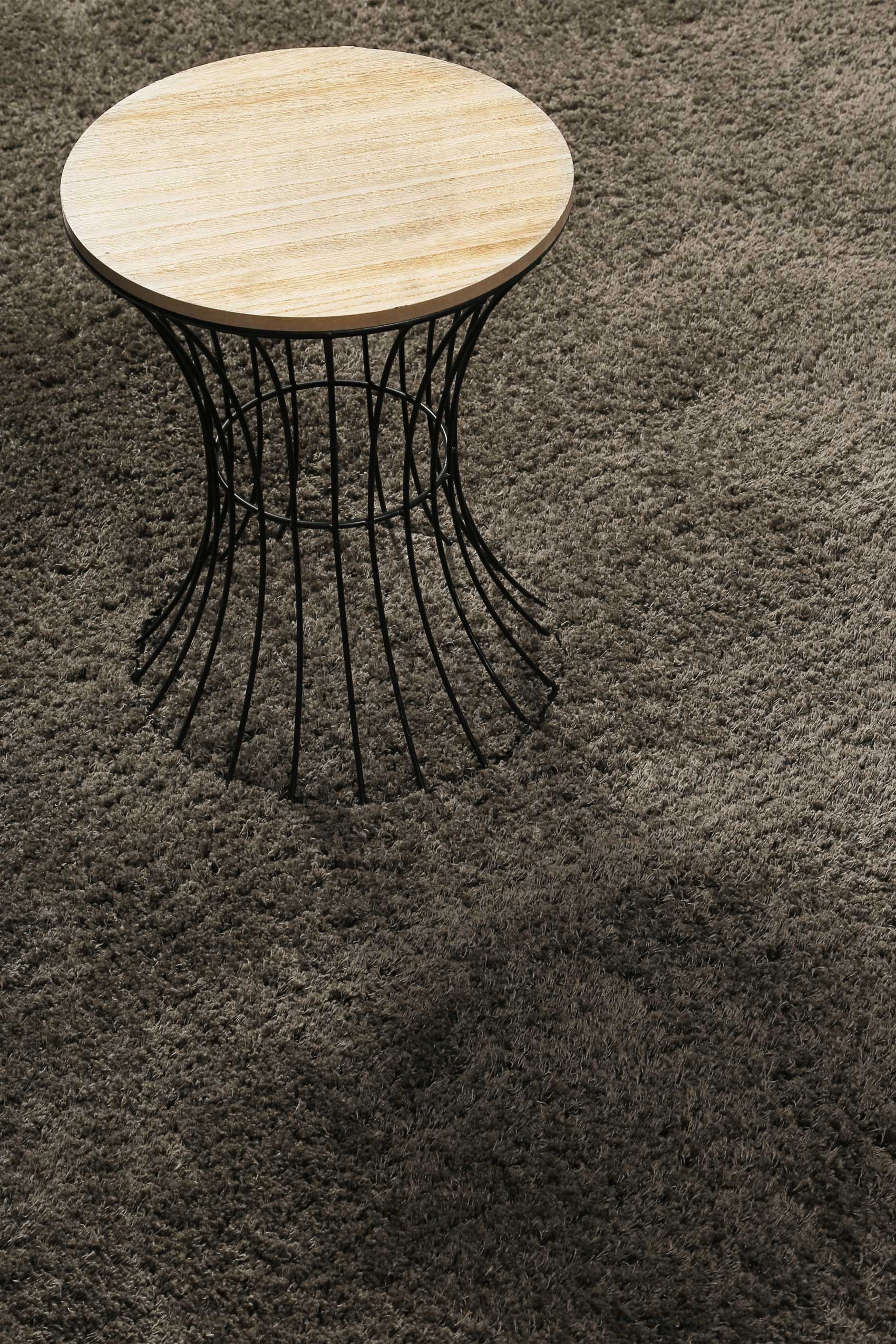 Teppich Taupe Hochflor B-Ware 