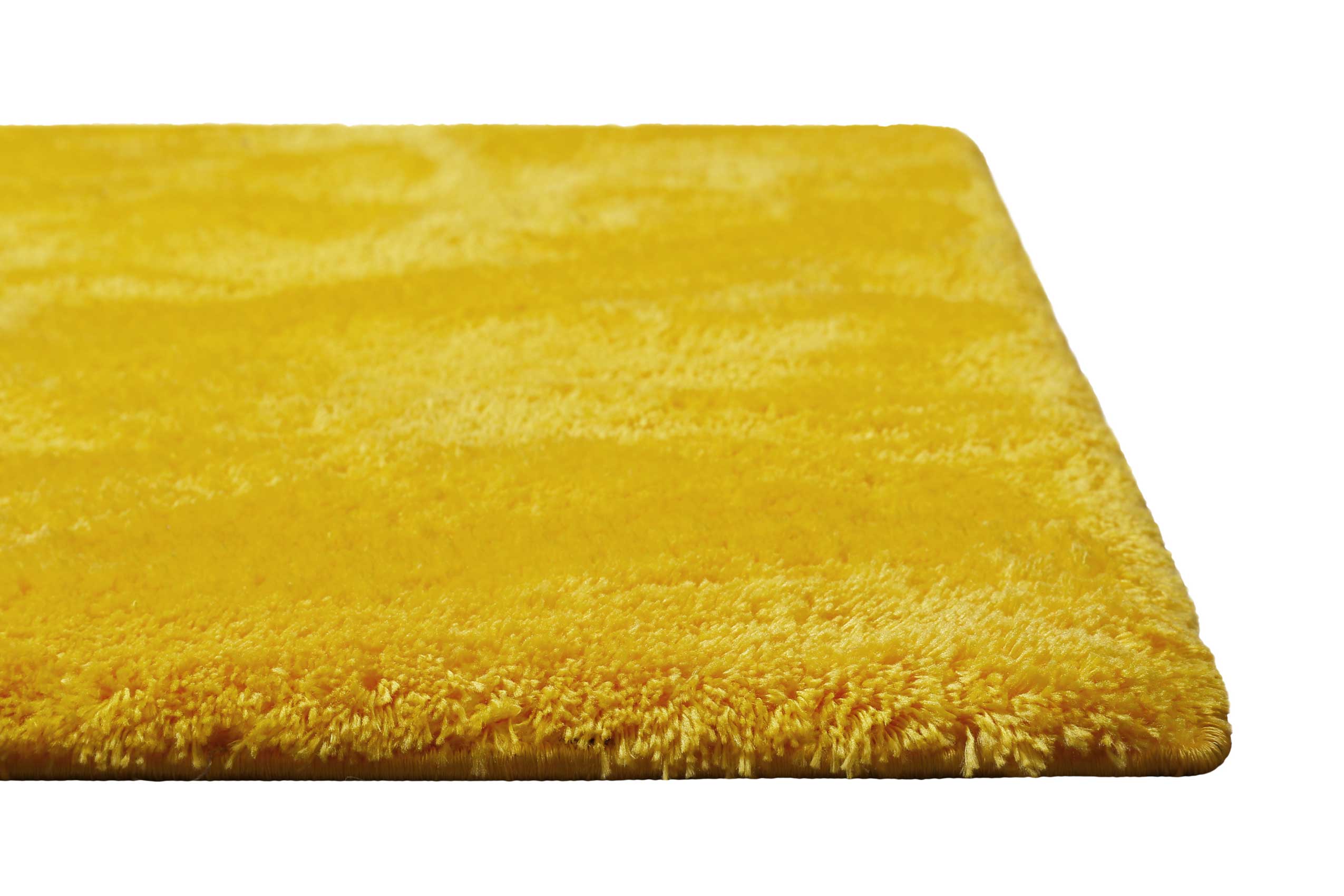 Teppich Gelb Hochflor B-Ware 