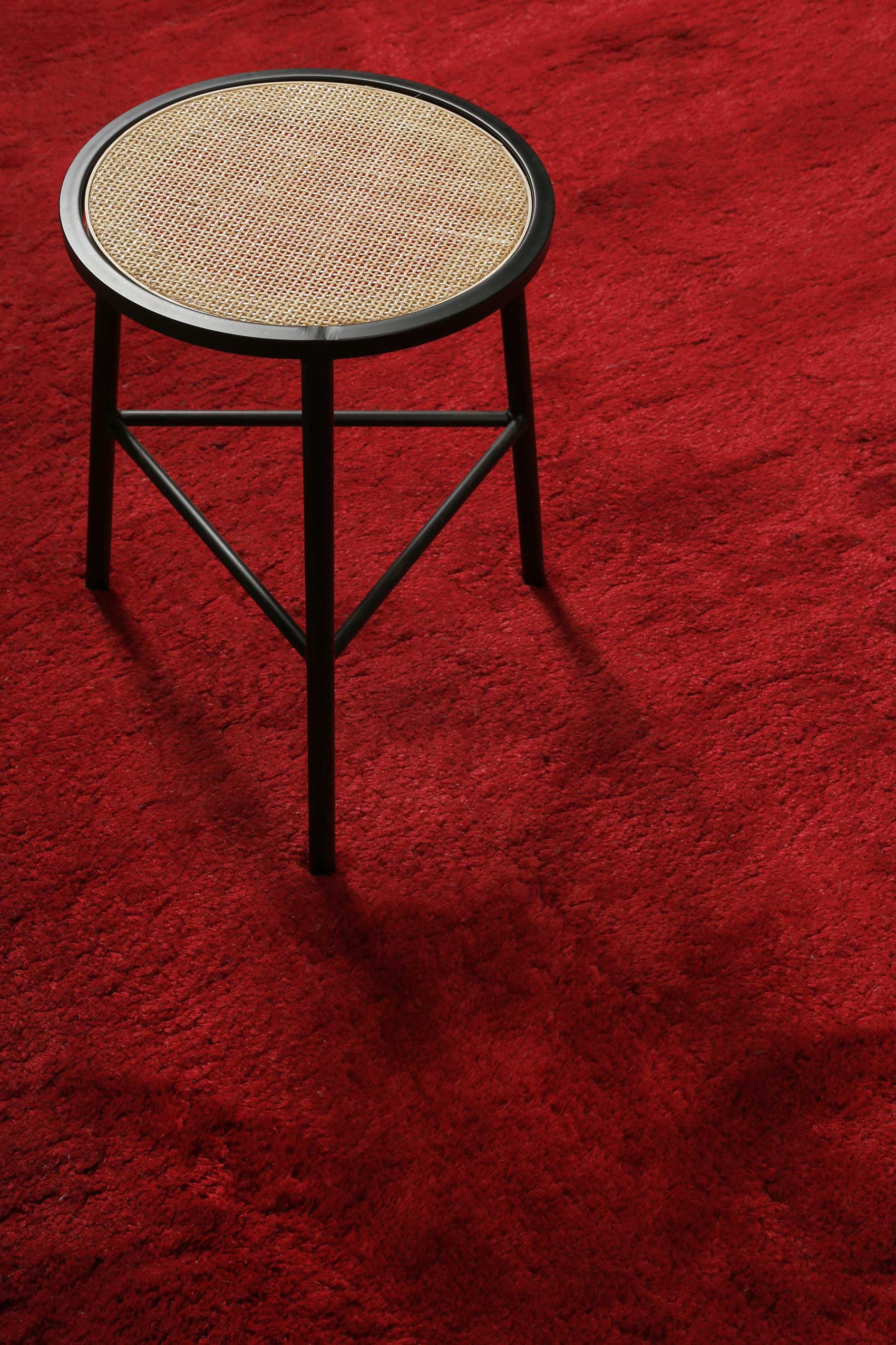 Teppich Rot Hochflor B-Ware 