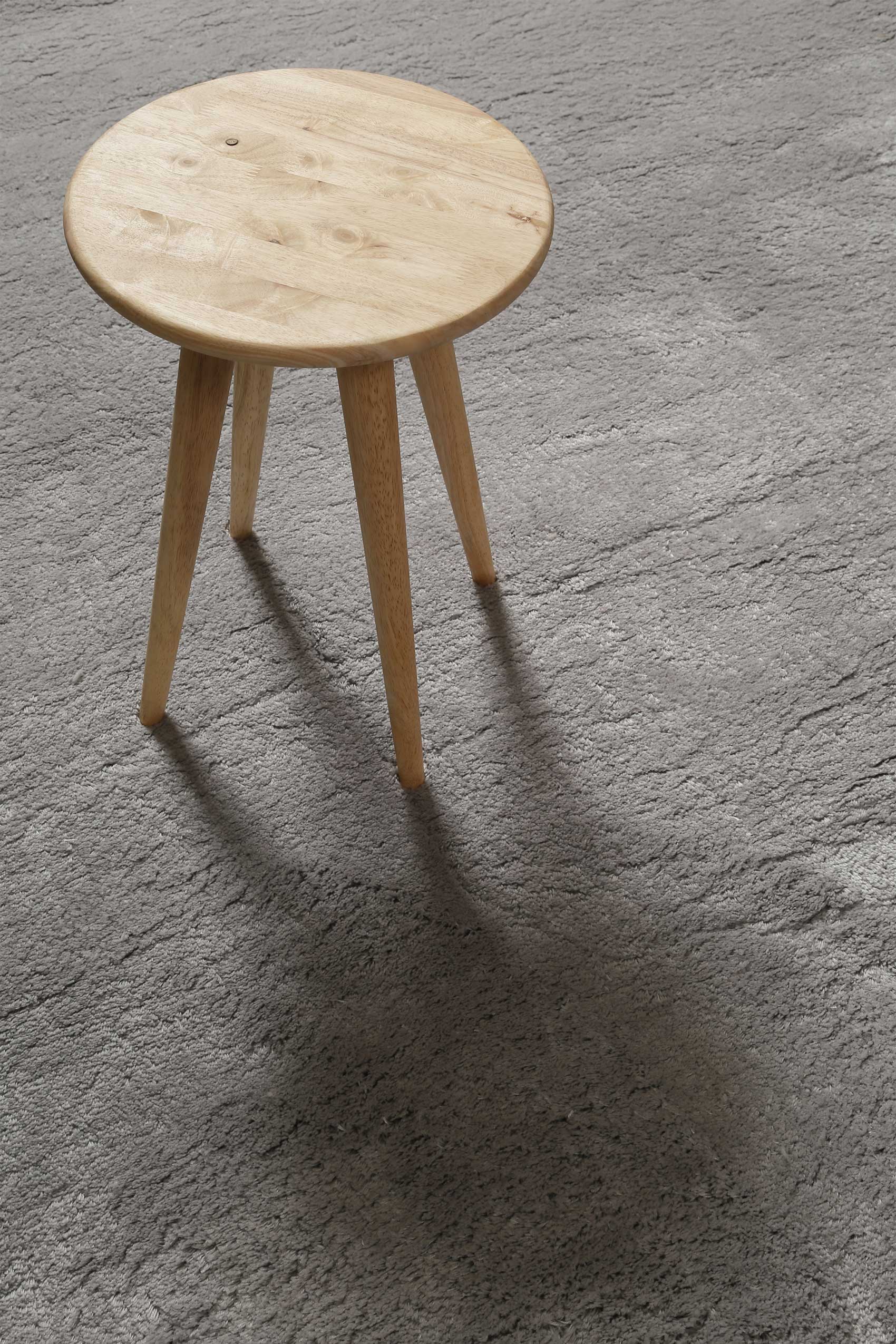 Teppich Hellgrau Hochflor B-Ware 