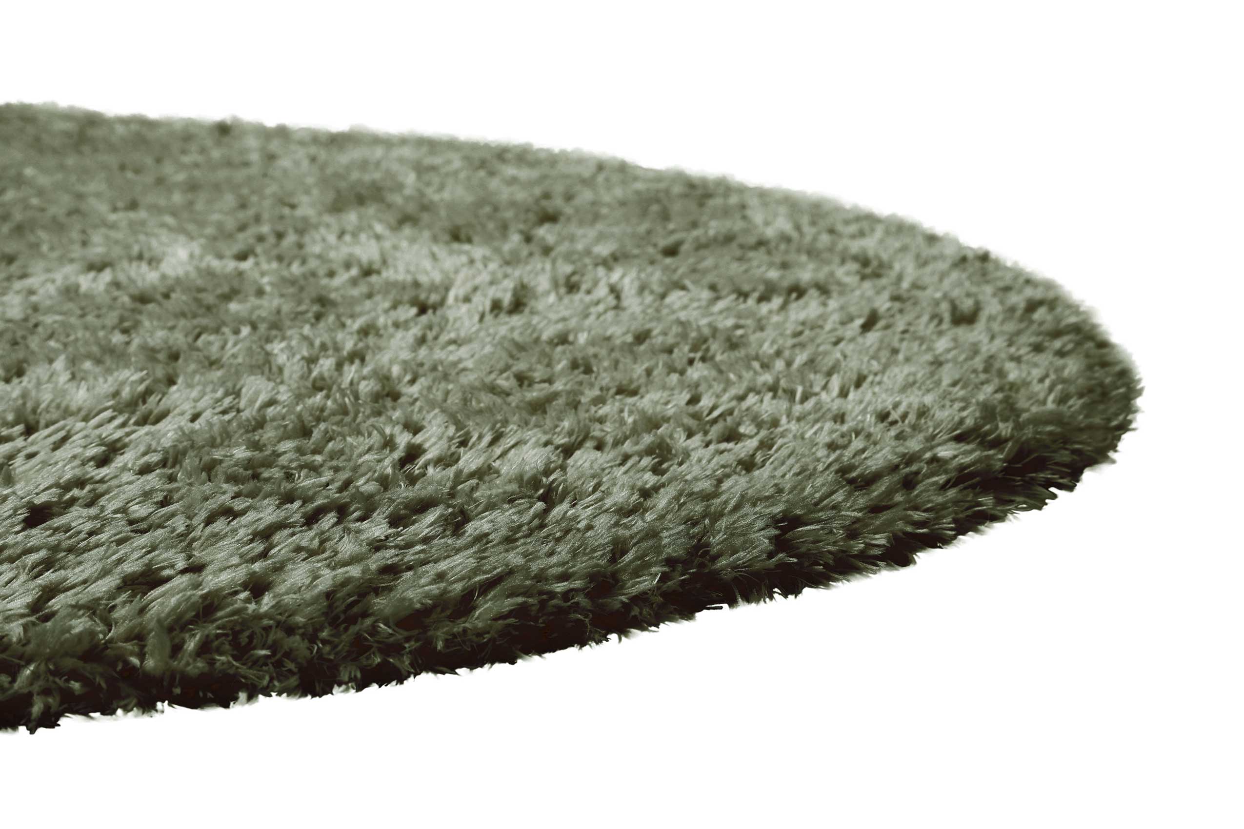 Nachhaltiger Teppich Rund Grün soft & weich 