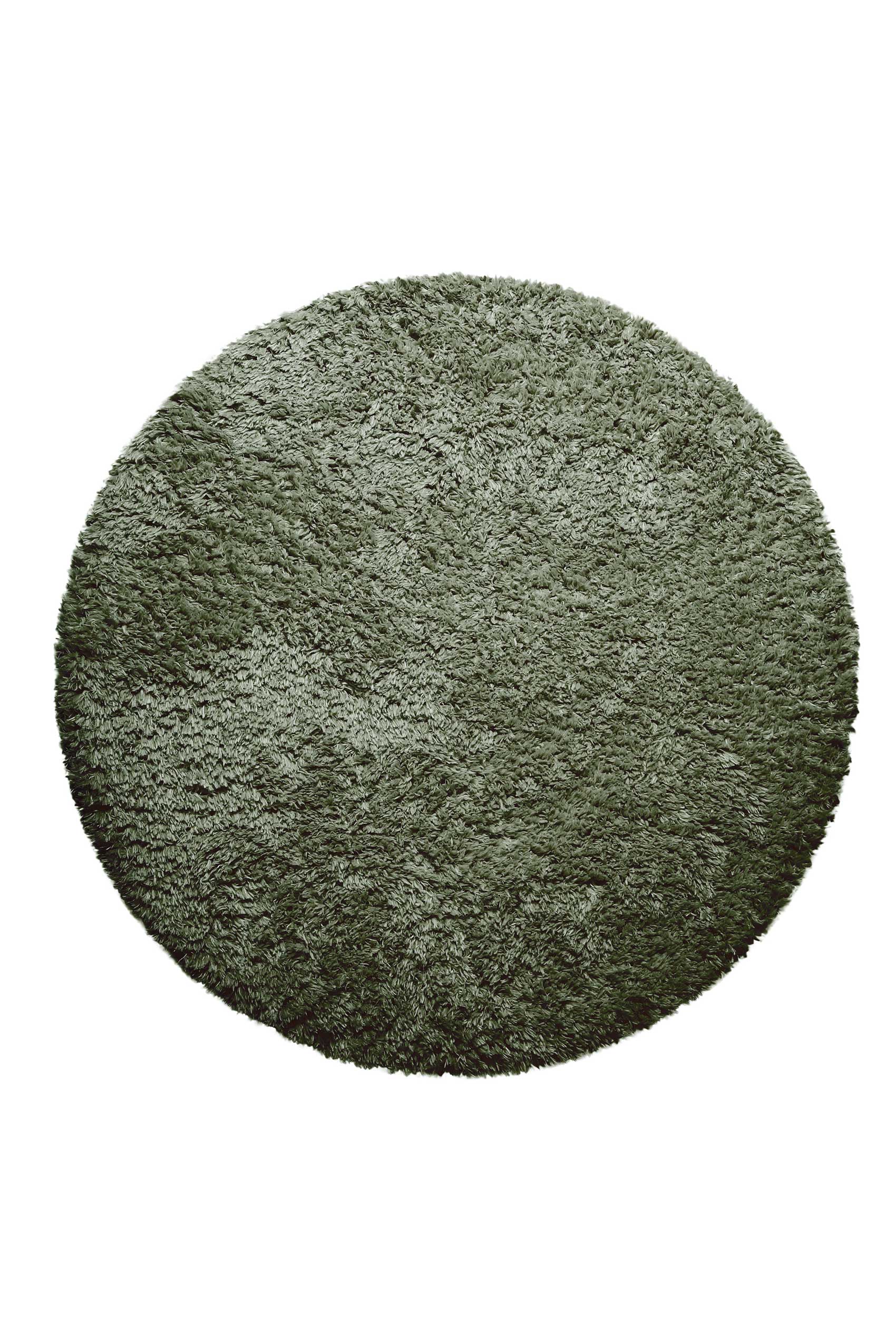 Nachhaltiger Teppich Rund Grün soft & weich 