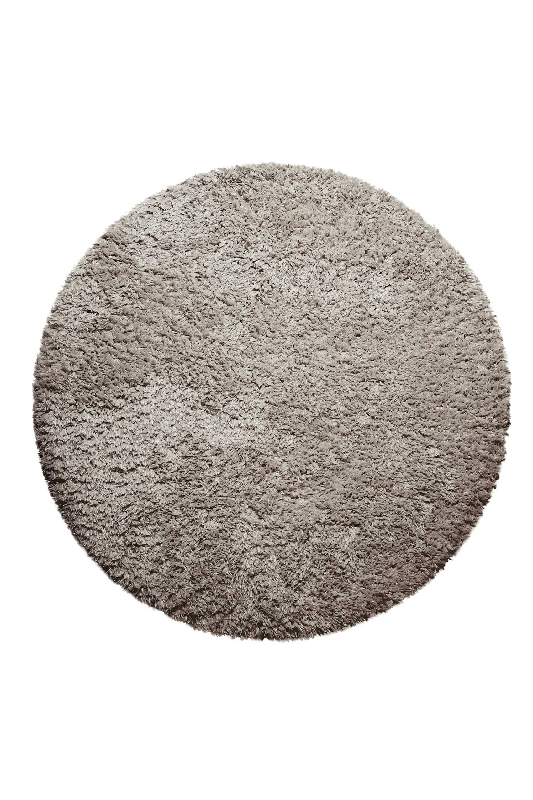 Nachhaltiger Teppich Rund Sand Braun soft & weich » Matteo « Homie Living - Ansicht 1