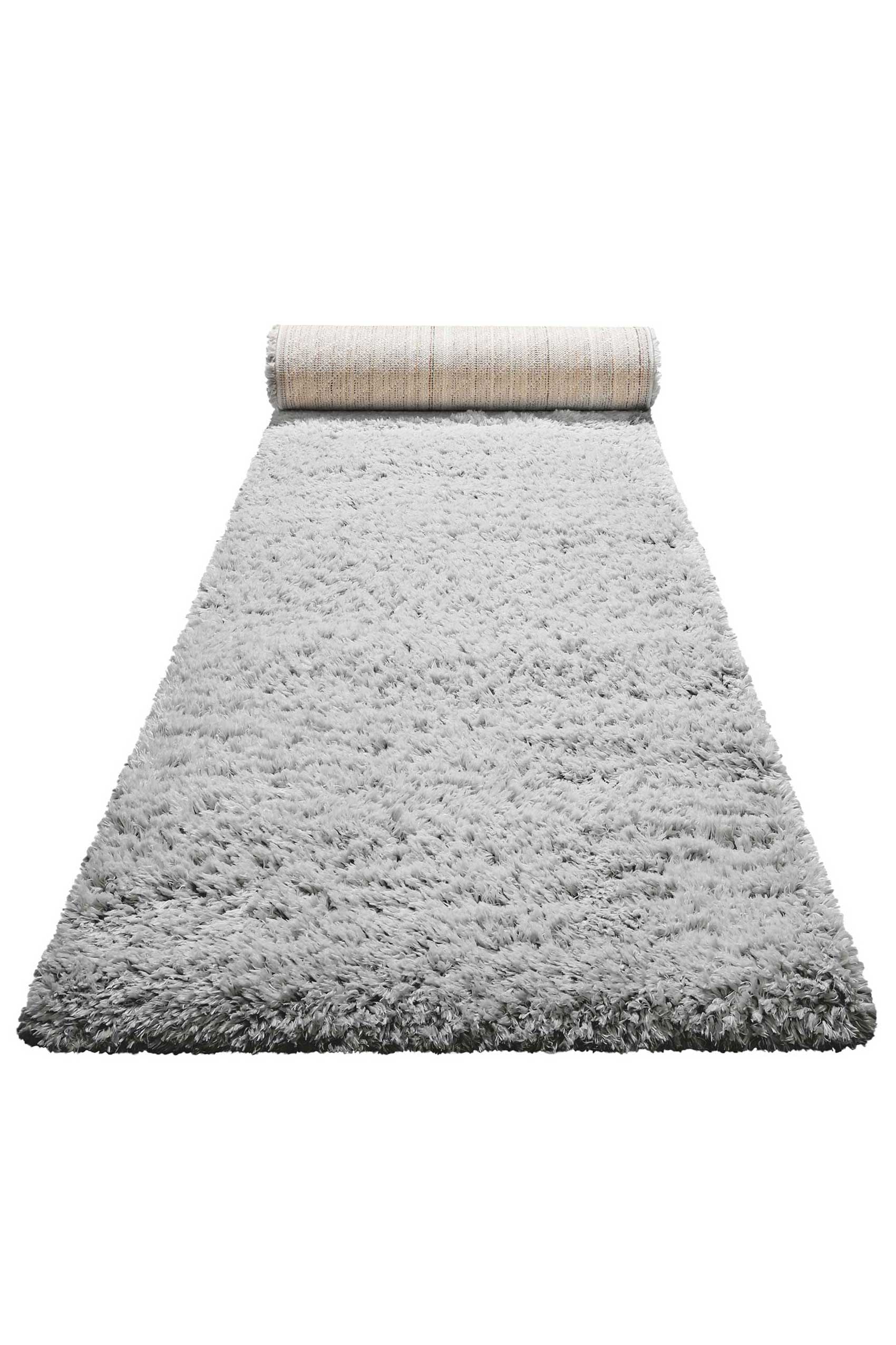 Nachhaltiger Teppich Grau Silber soft & weich » Matteo « Homie Living - Ansicht 5