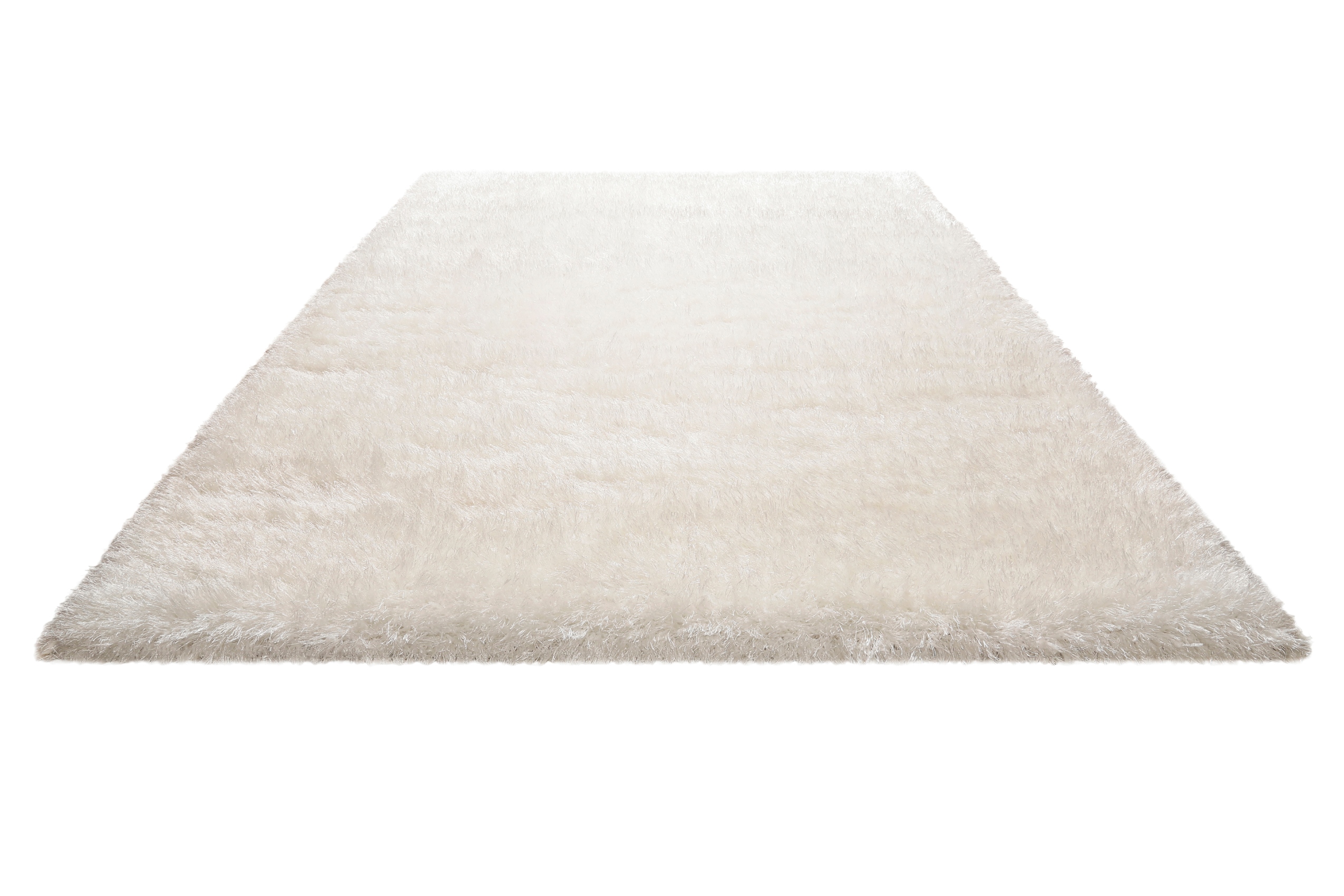 Teppich Weiß Creme weich & kuschelig Hochflor » Meran « Homie Living - Ansicht 2