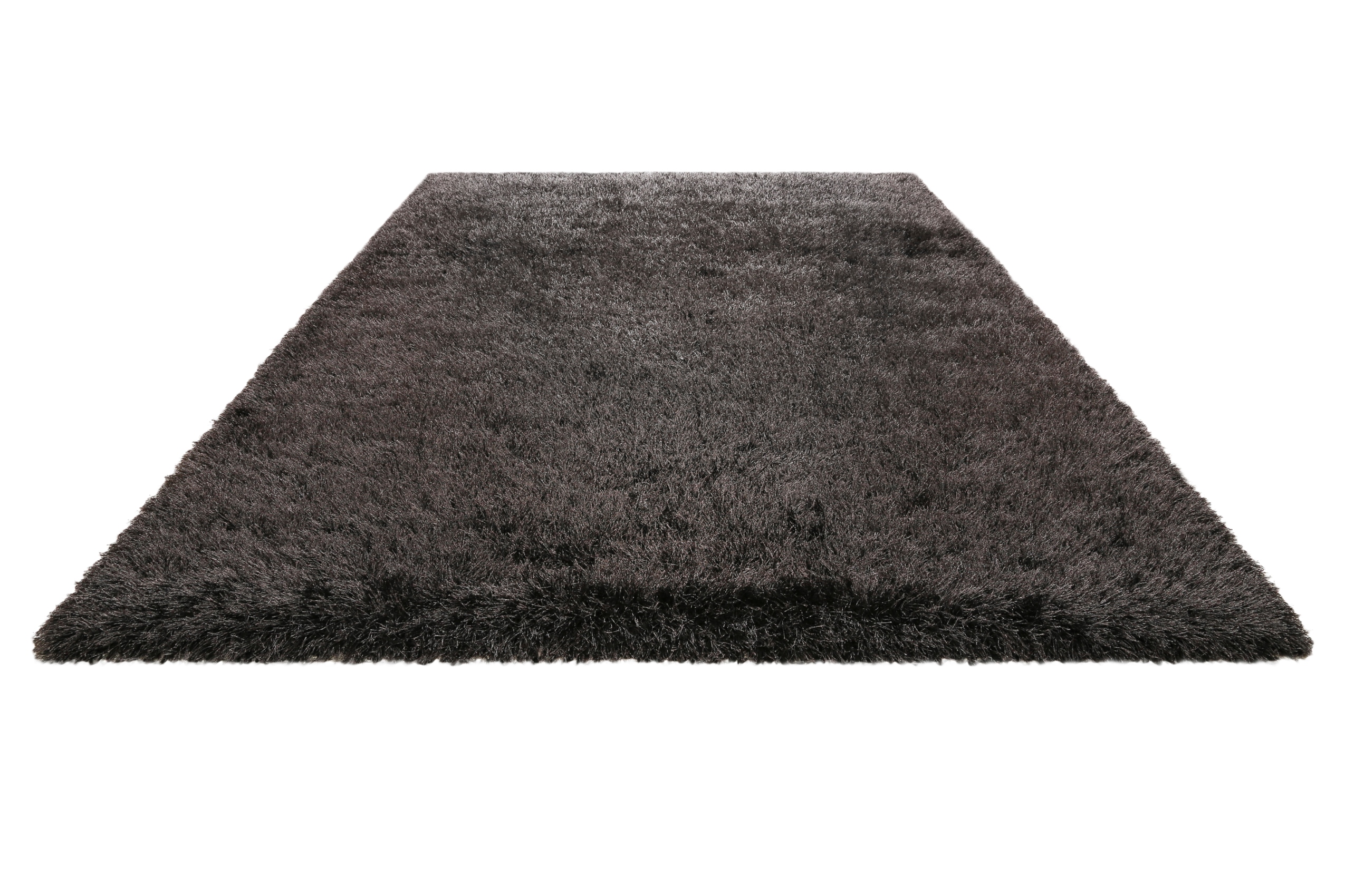 Teppich Anthrazit weich & kuschelig Hochflor » Meran « Homie Living - Ansicht 2
