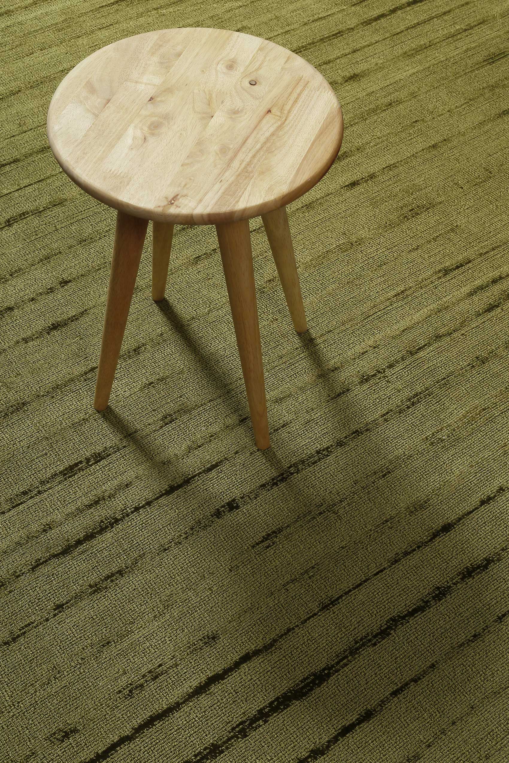 Teppich Rund Grün Kurzflor 