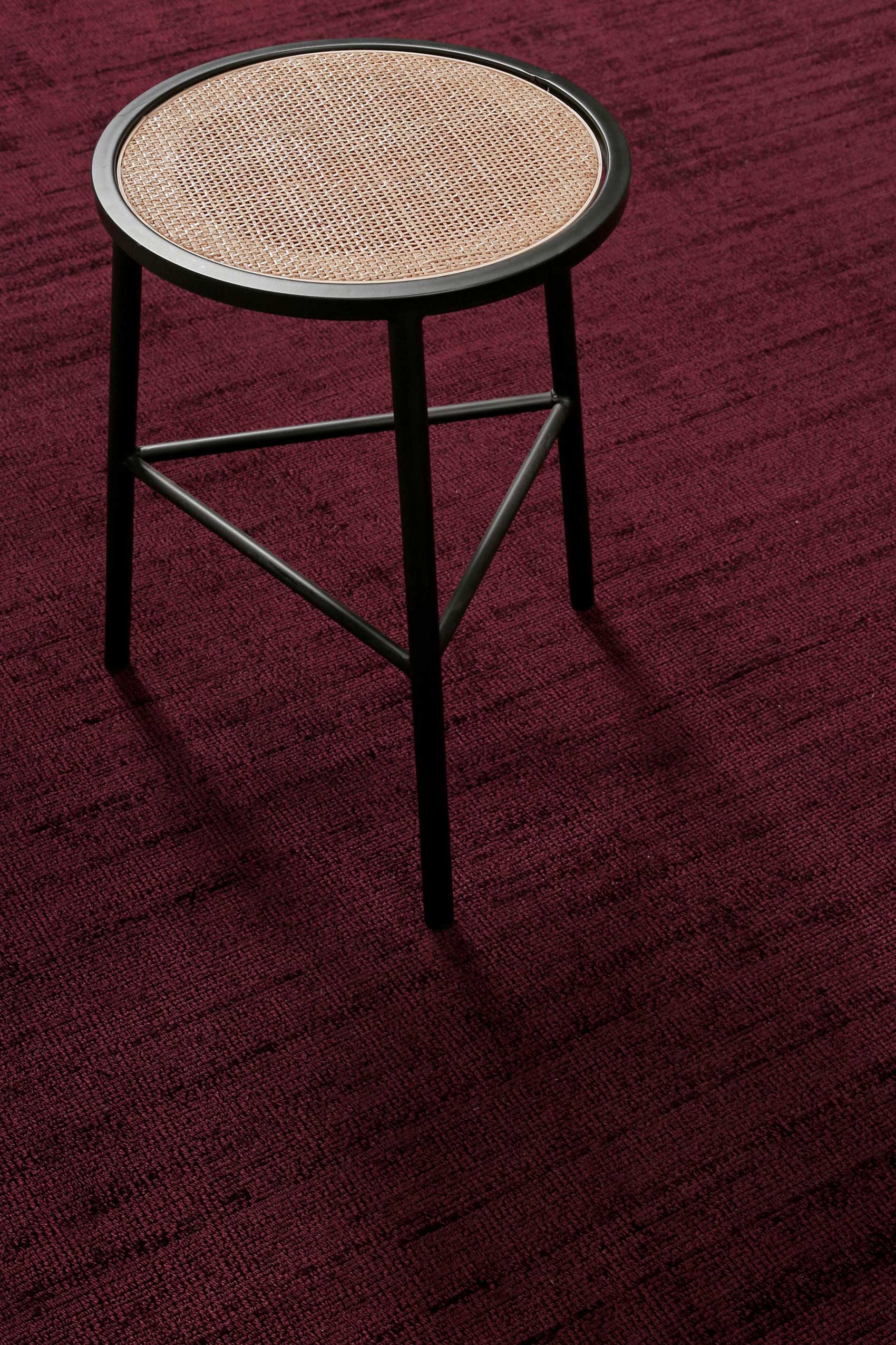 Teppich Bordeaux Rot Kurzflor » Miramonti « Homie Living - Ansicht 4