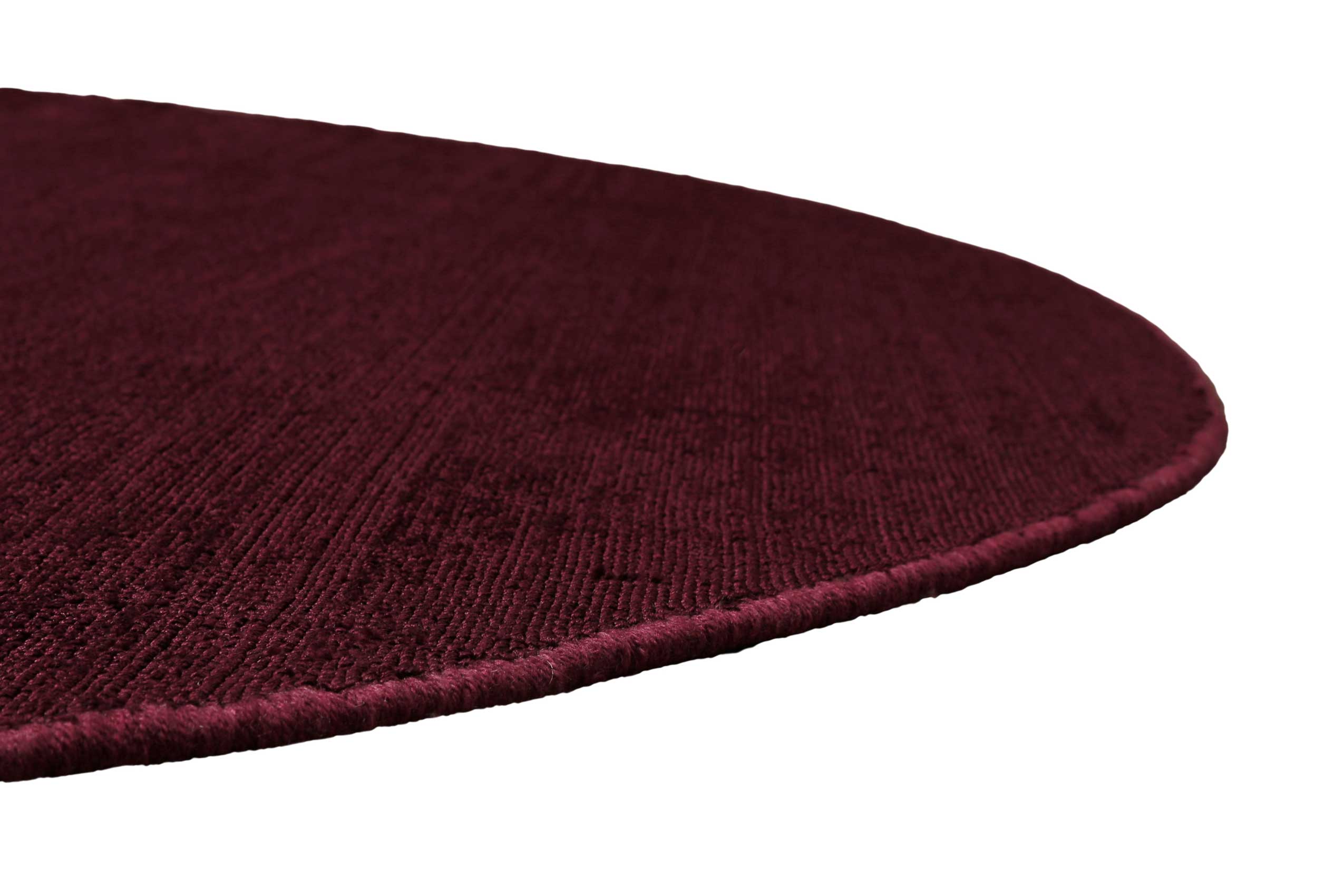 Teppich Rund Bordeaux Rot Kurzflor » Miramonti « Homie Living - Ansicht 5