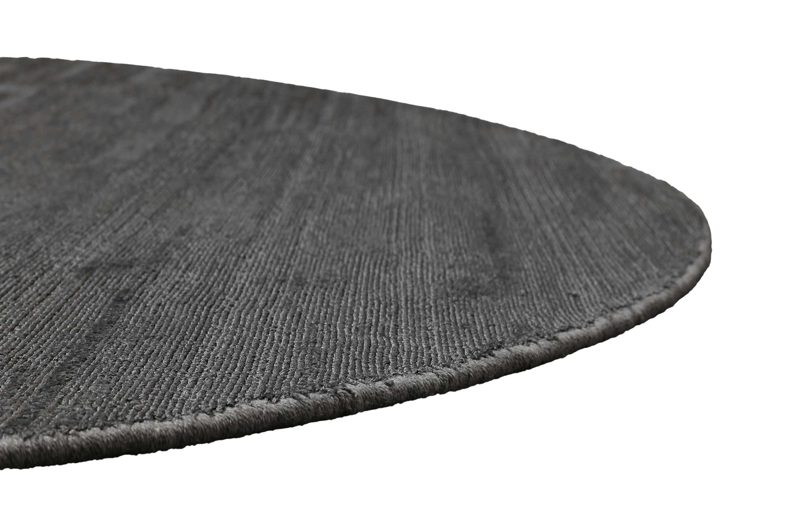 Teppich Rund Grau Kurzflor 