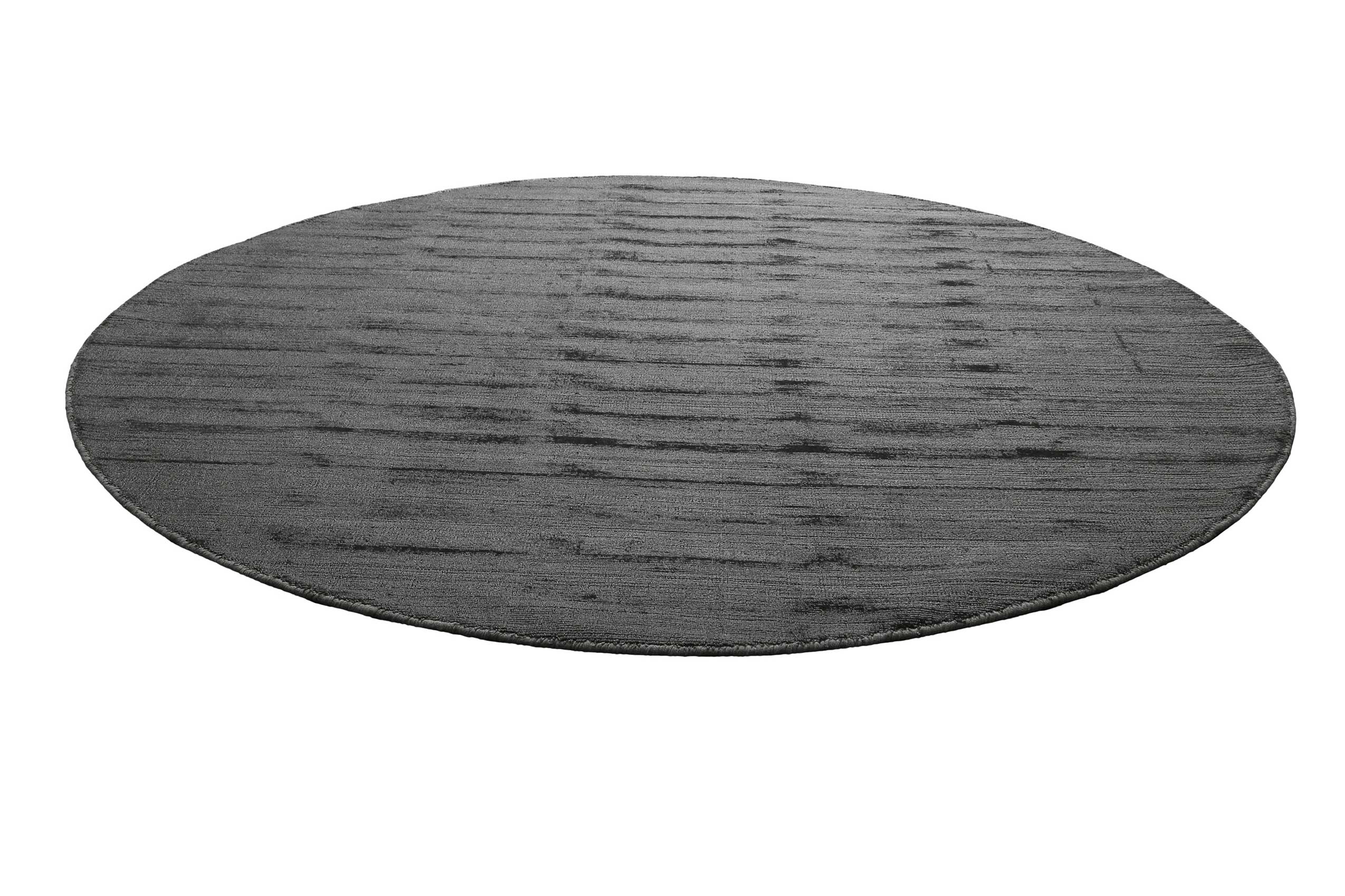 Teppich Rund Grau Kurzflor 