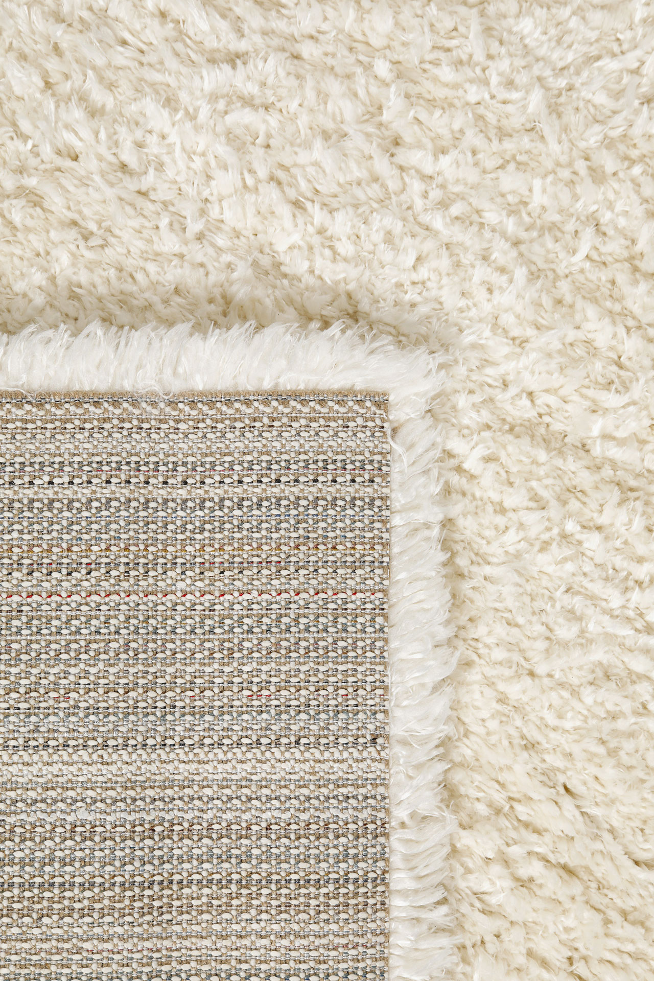 Teppich Creme Weiß Hochflor sehr kuschelig & flauschig 