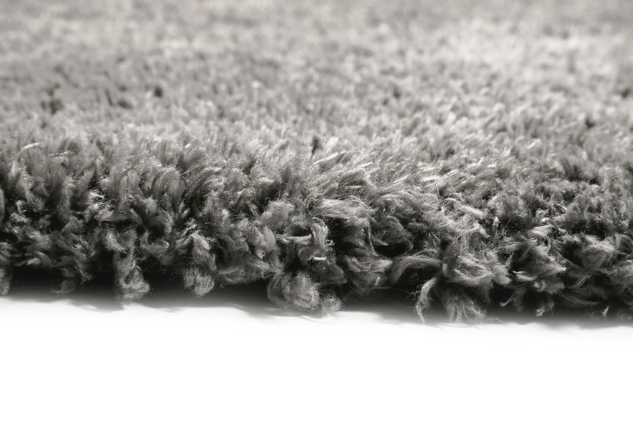 Teppich Grau Hochflor sehr kuschelig & flauschig 
