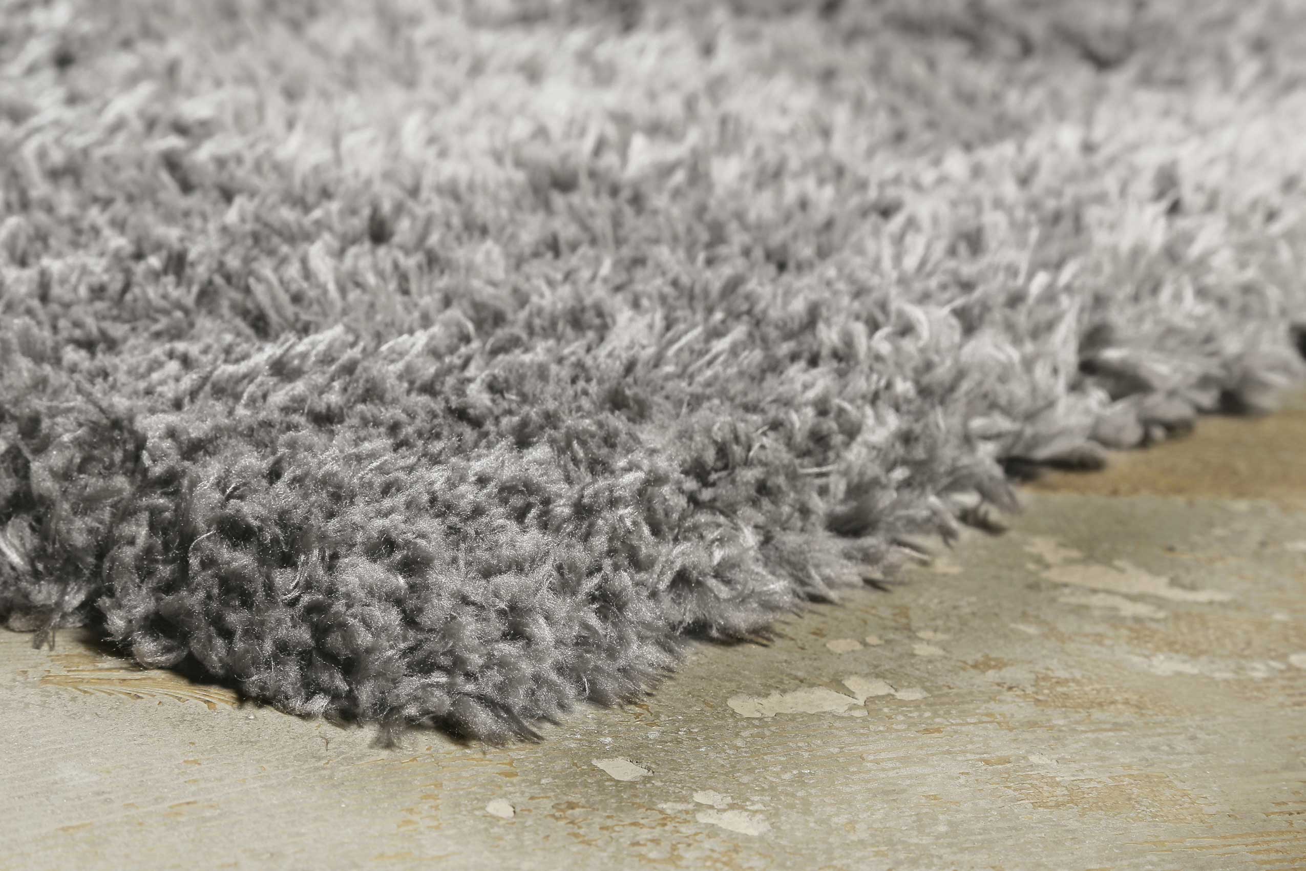 Teppich Grau Hochflor sehr kuschelig & flauschig 