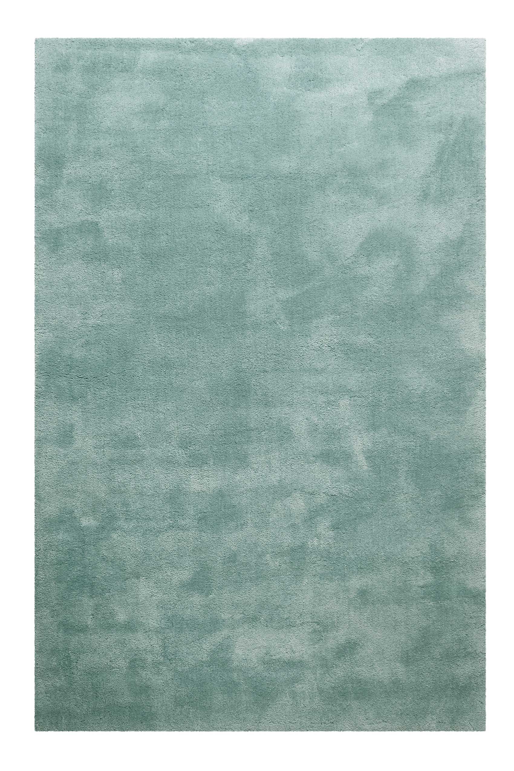 Teppich Türkis Grau Hochflor 
