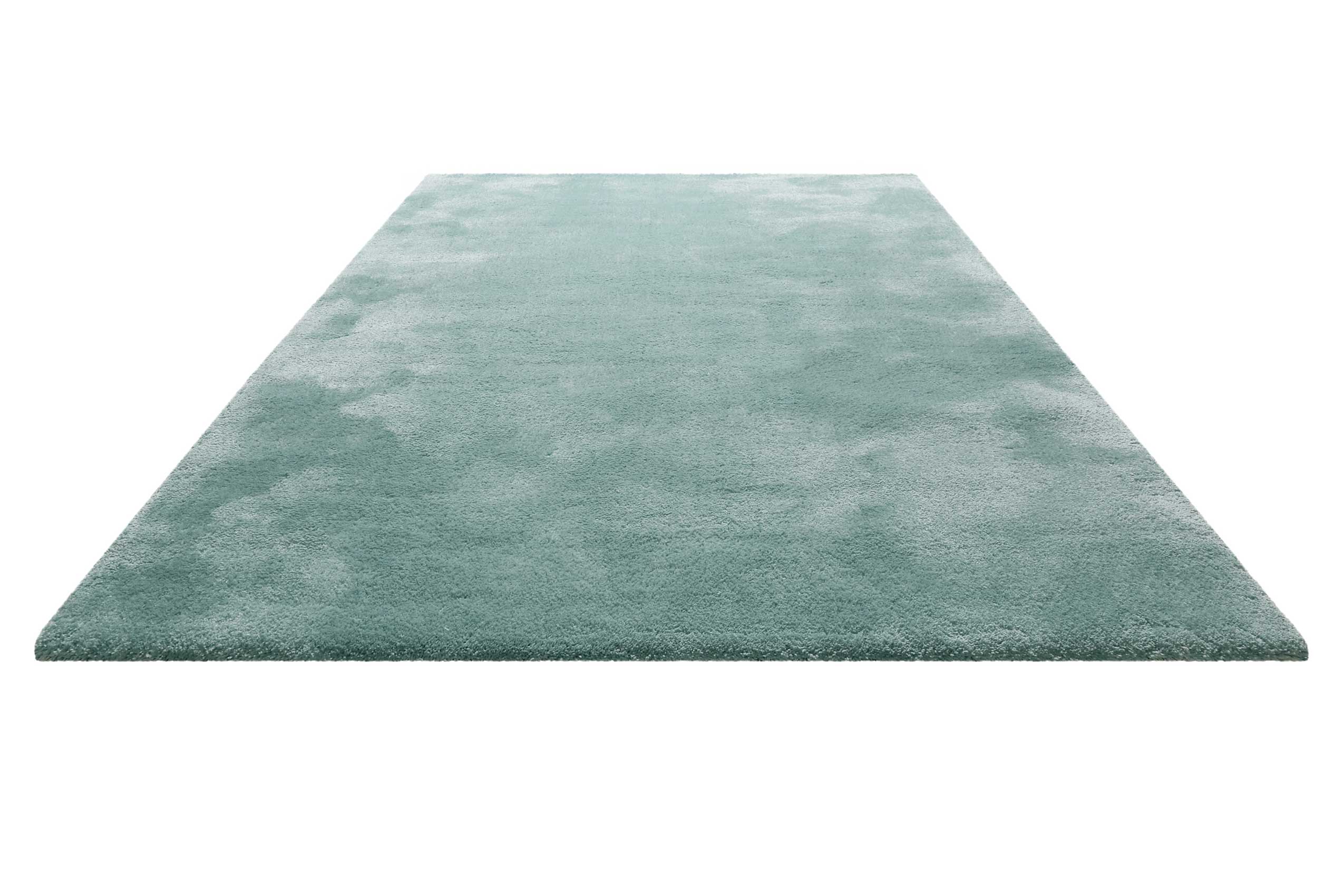 Teppich Türkis Grau Hochflor 