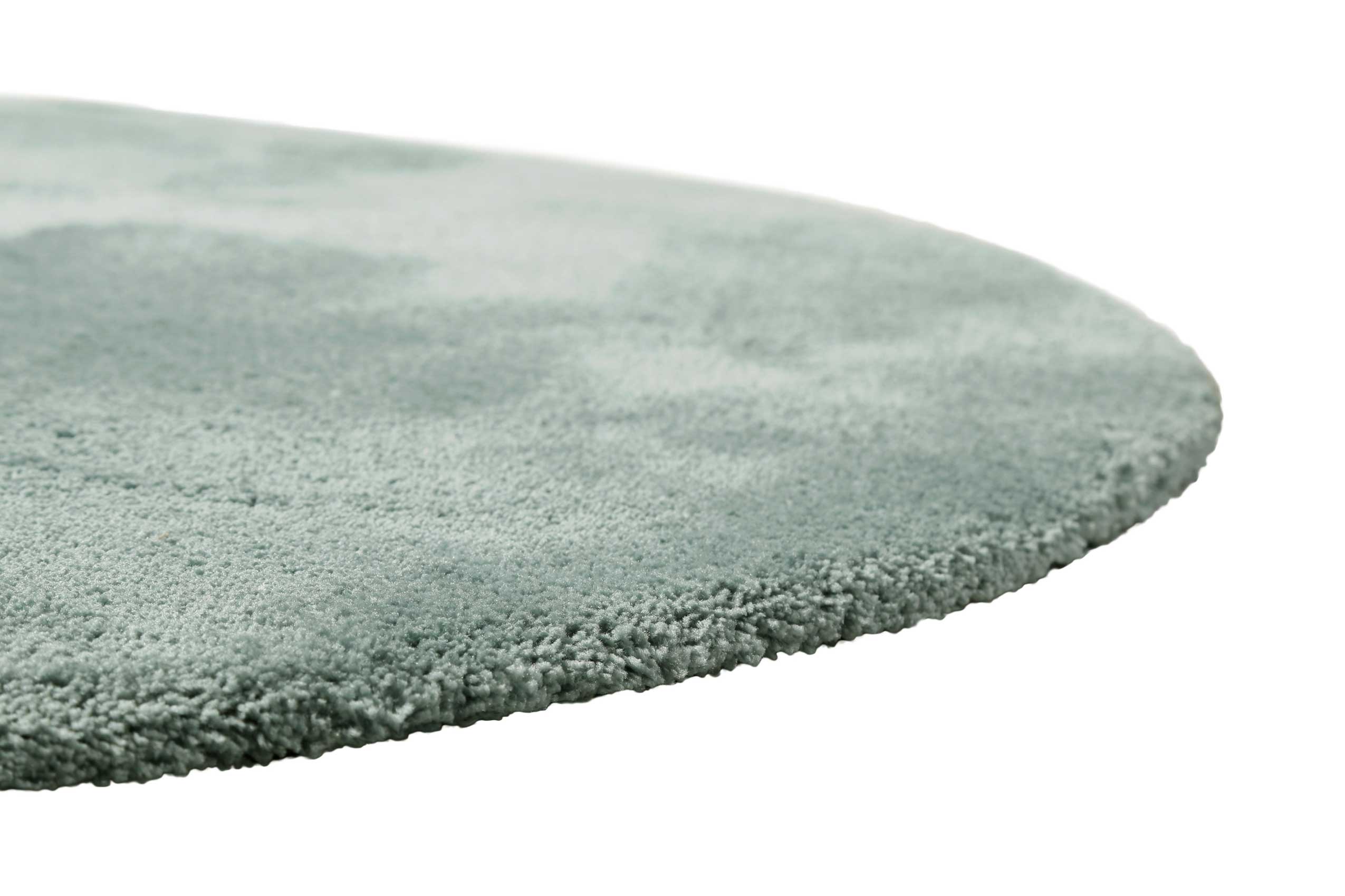 Teppich Rund Türkis Grau Hochflor » Pisa « Homie Living - Ansicht 3