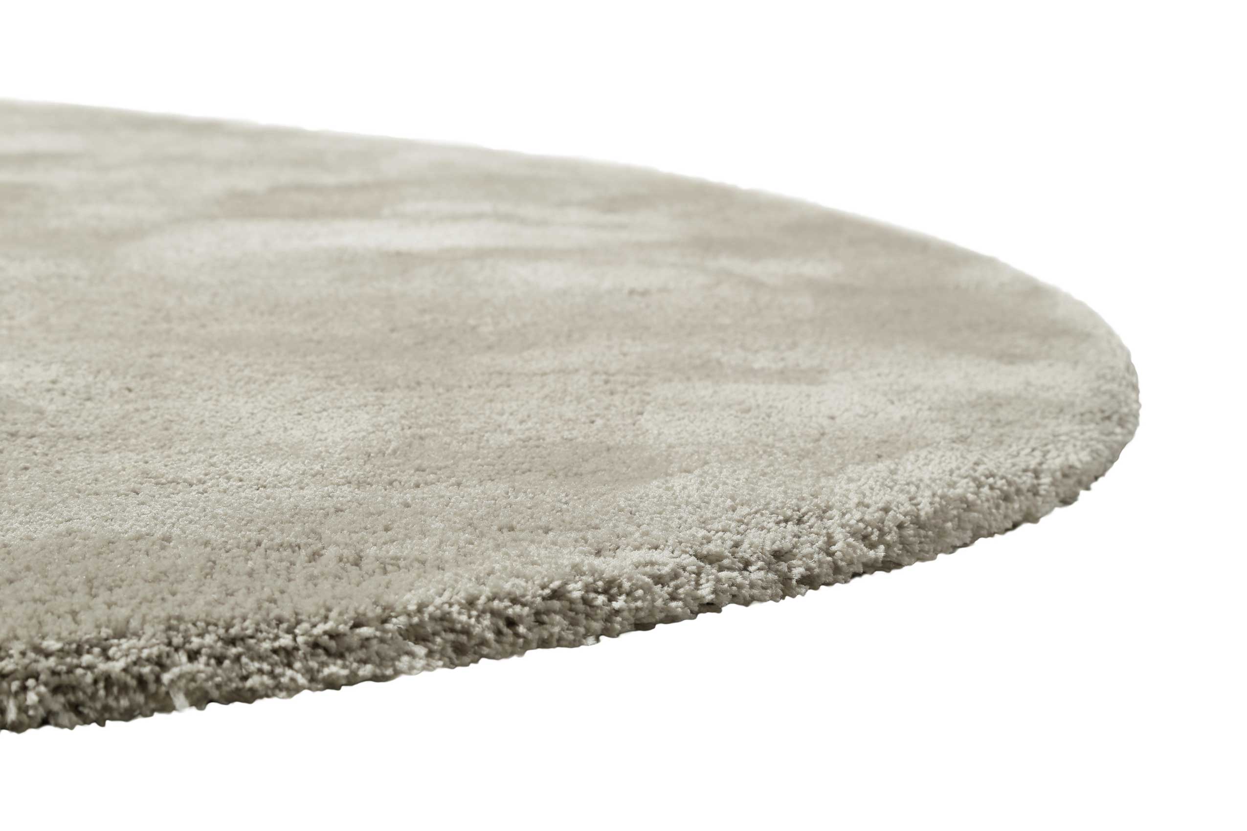 Teppich Hellgrau Creme Hochflor 