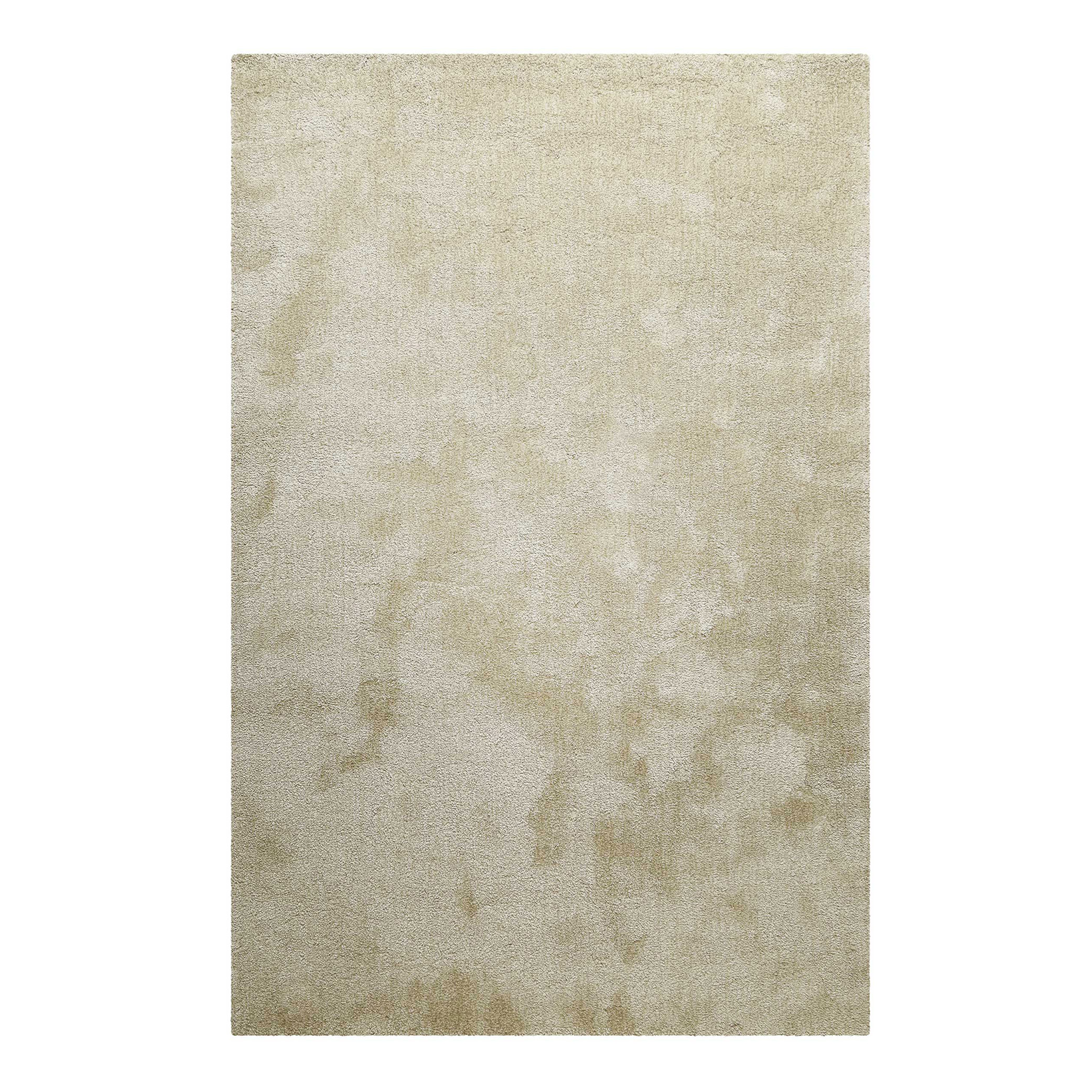 Teppich Beige Sand meliert Hochflor 