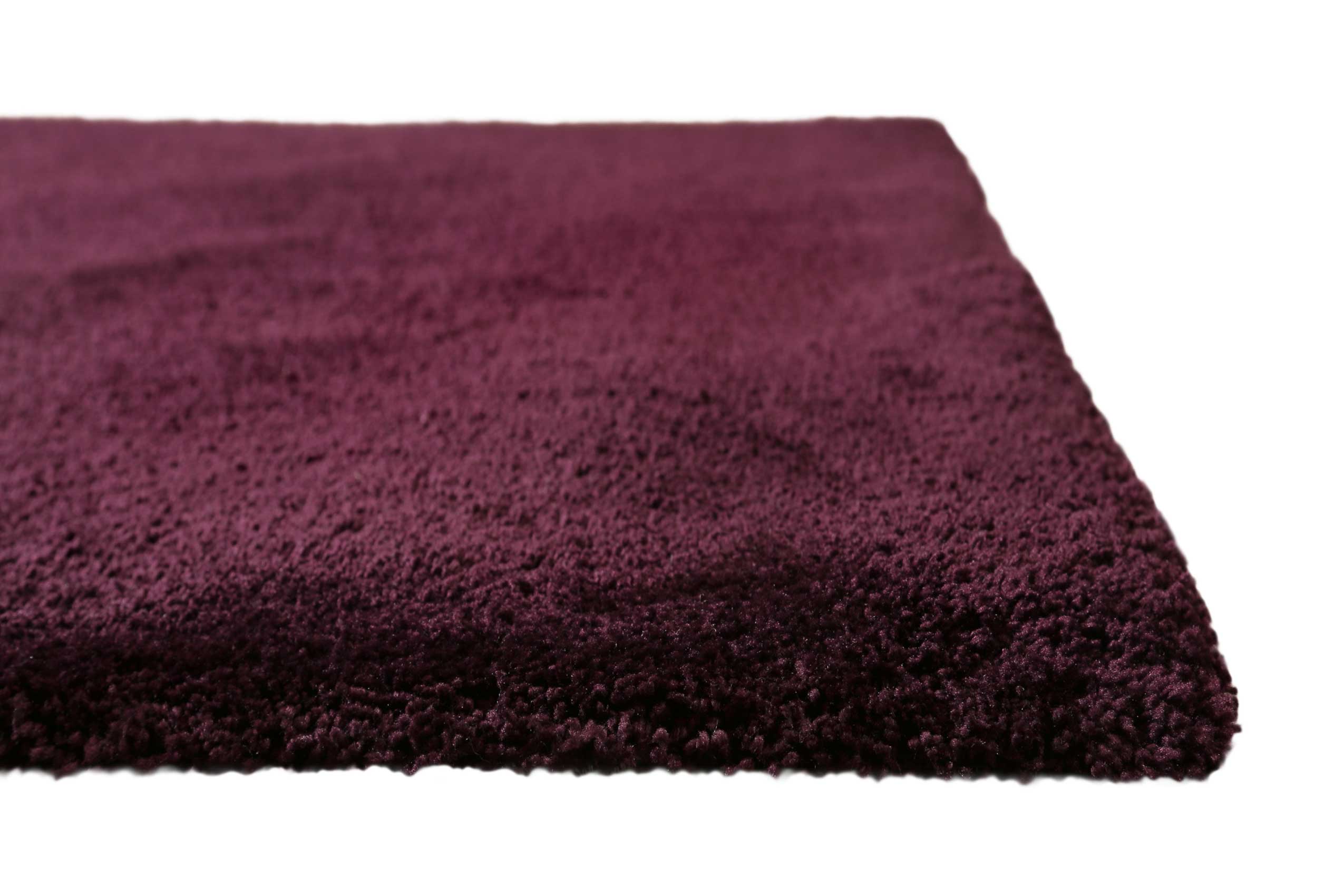 Teppich Bordeaux Rot Hochflor 