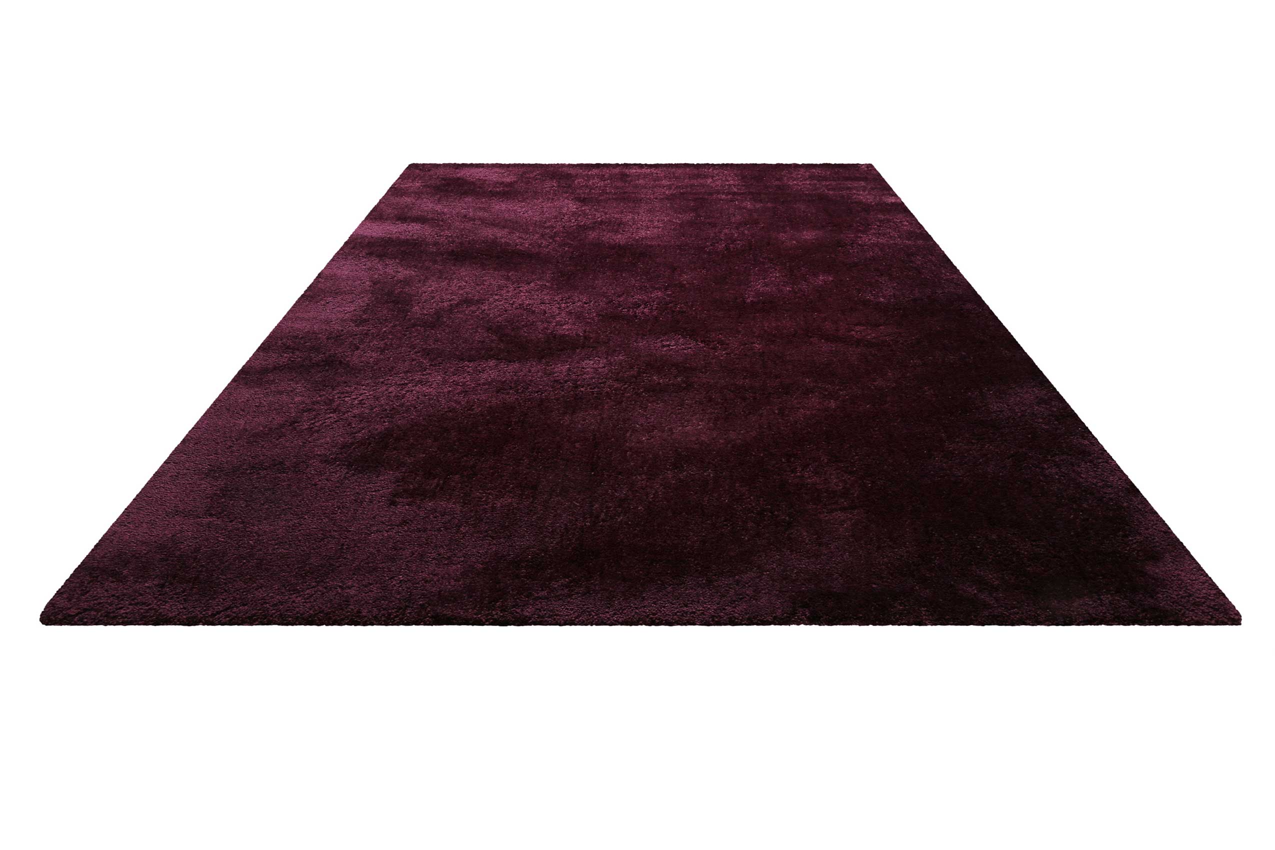 Teppich Bordeaux Rot Hochflor 