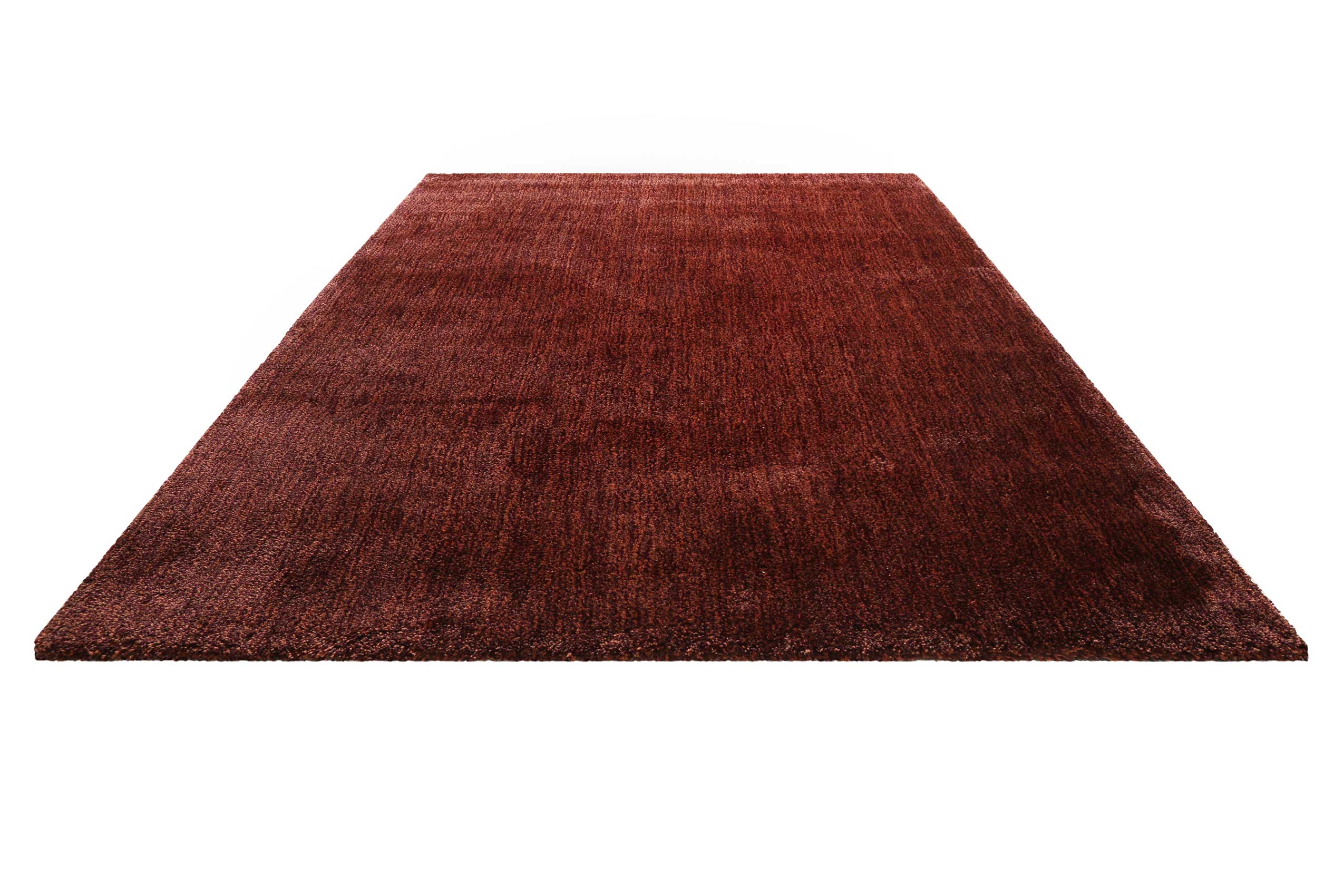 Teppich Braun Orange meliert Hochflor » Pisa « Homie Living - Ansicht 2