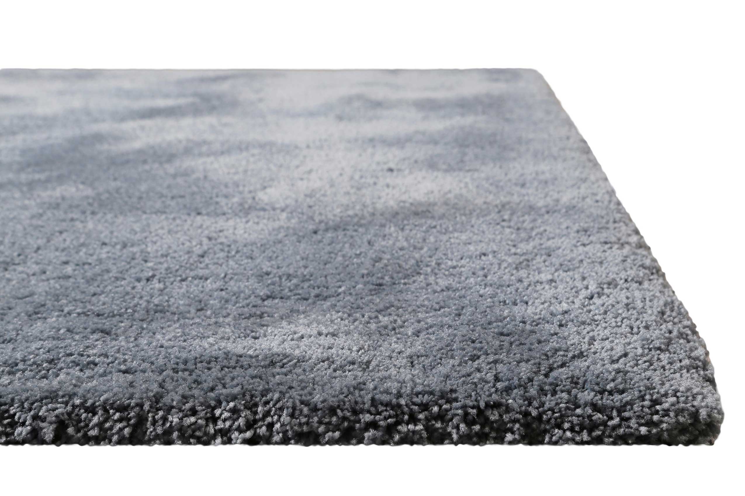 Teppich Grau Blau Hochflor 