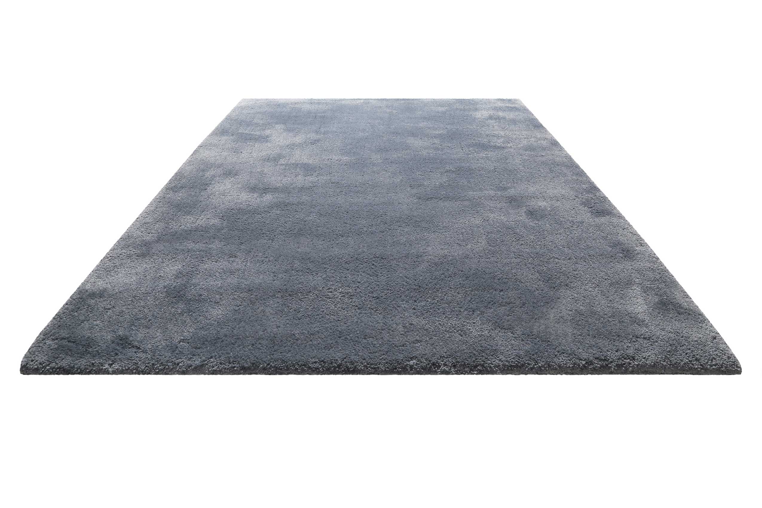 Teppich Grau Blau Hochflor 