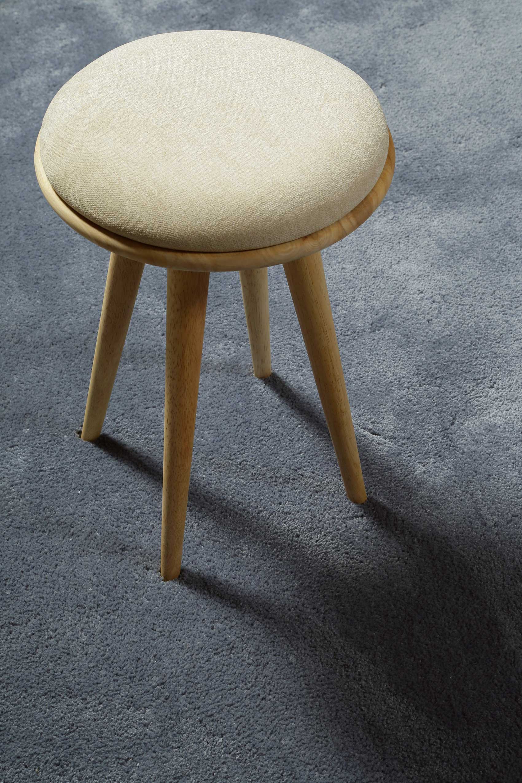 Teppich Grau Blau Hochflor 