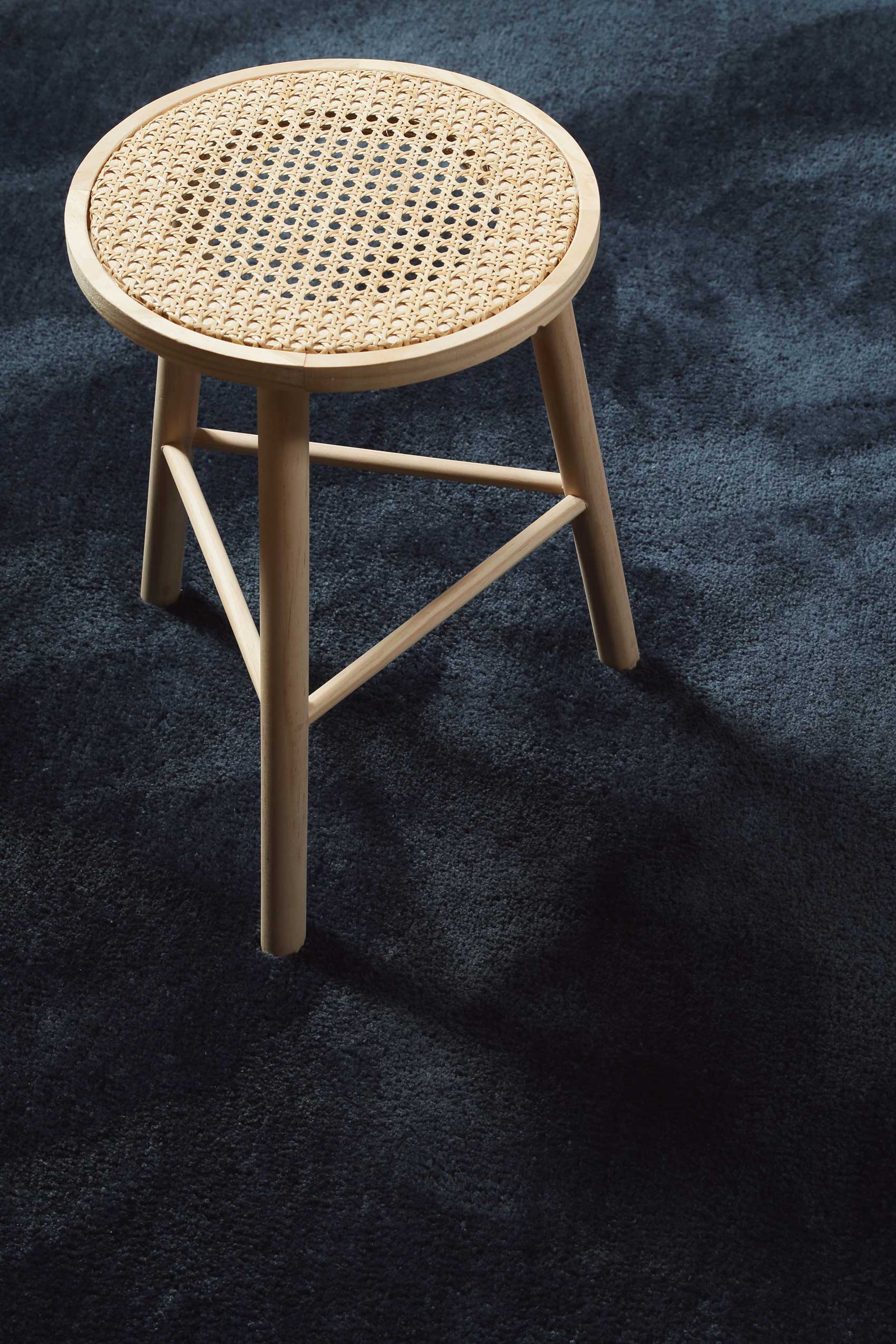 Teppich Dunkelblau Hochflor 