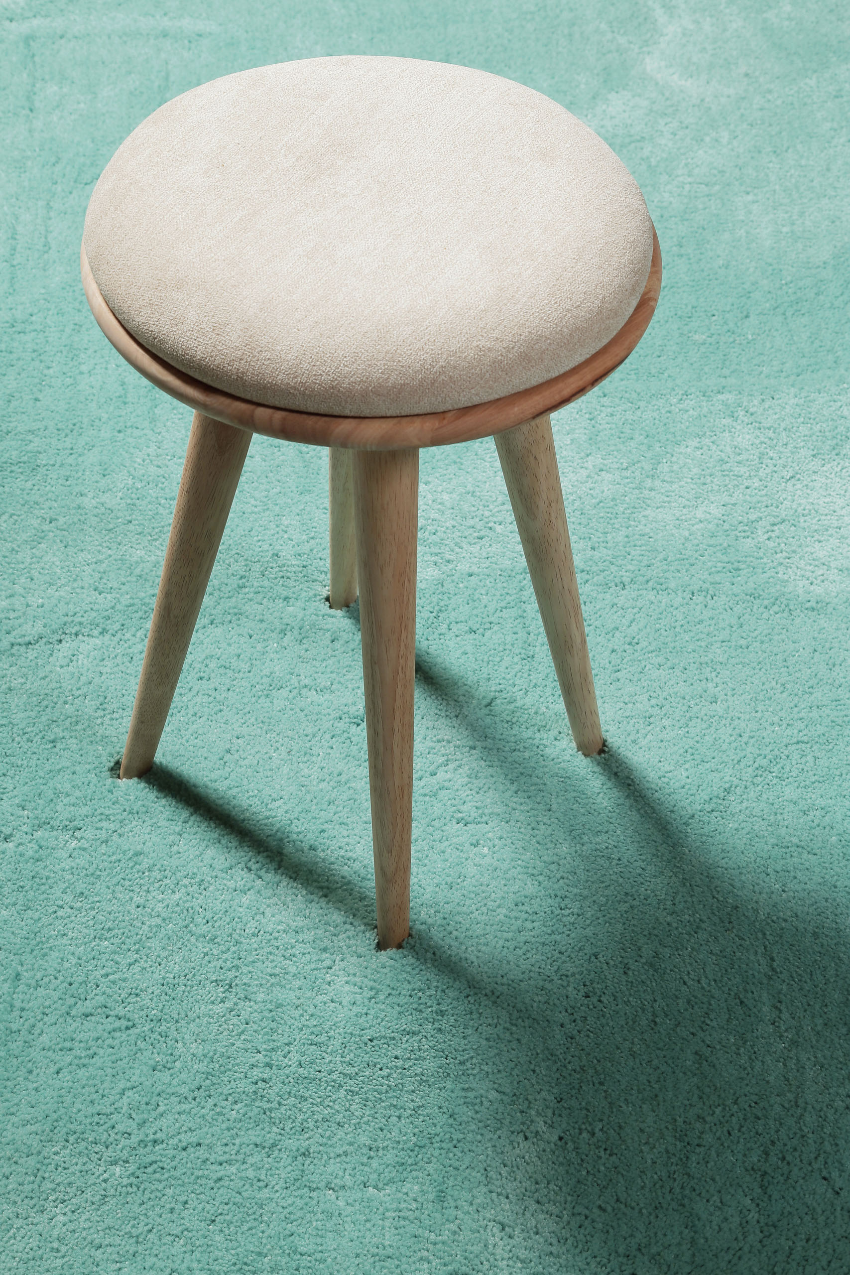 Teppich Türkis Hochflor 
