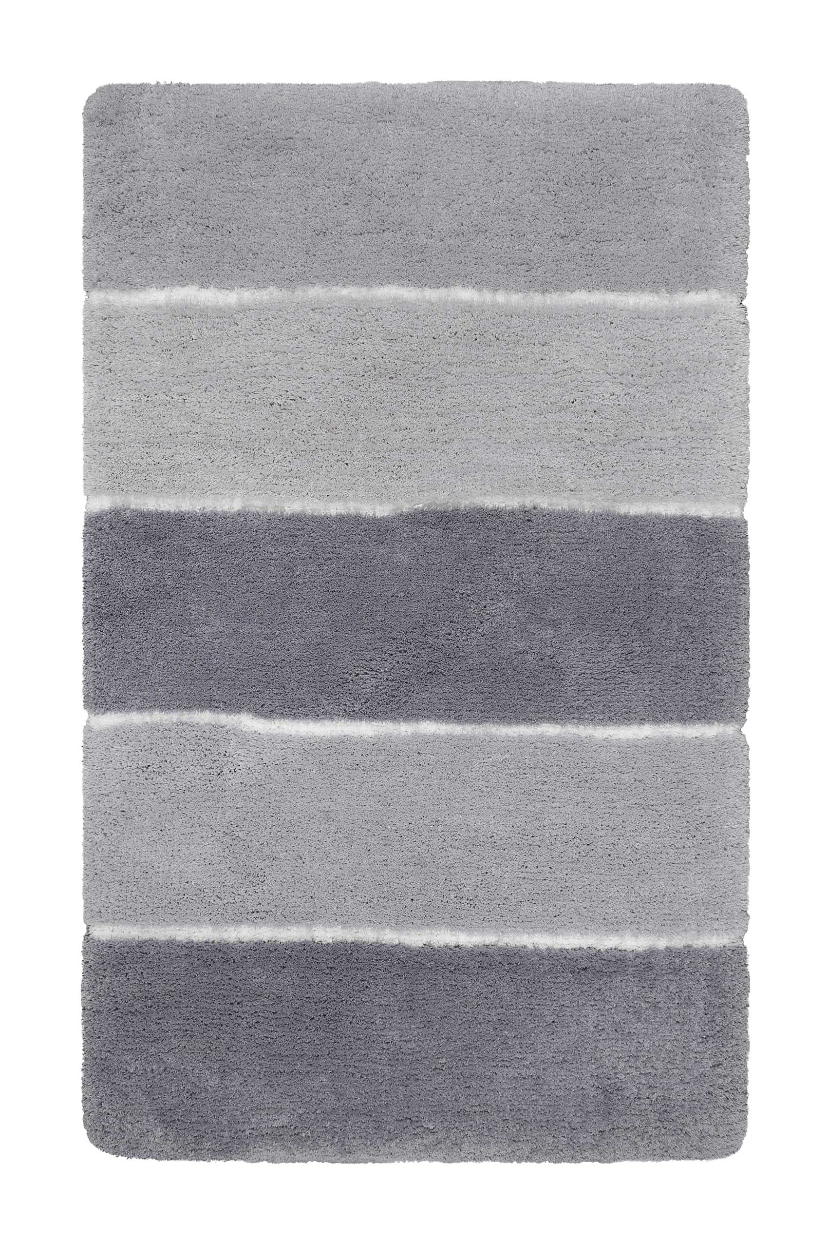 Badteppich Grau Silber