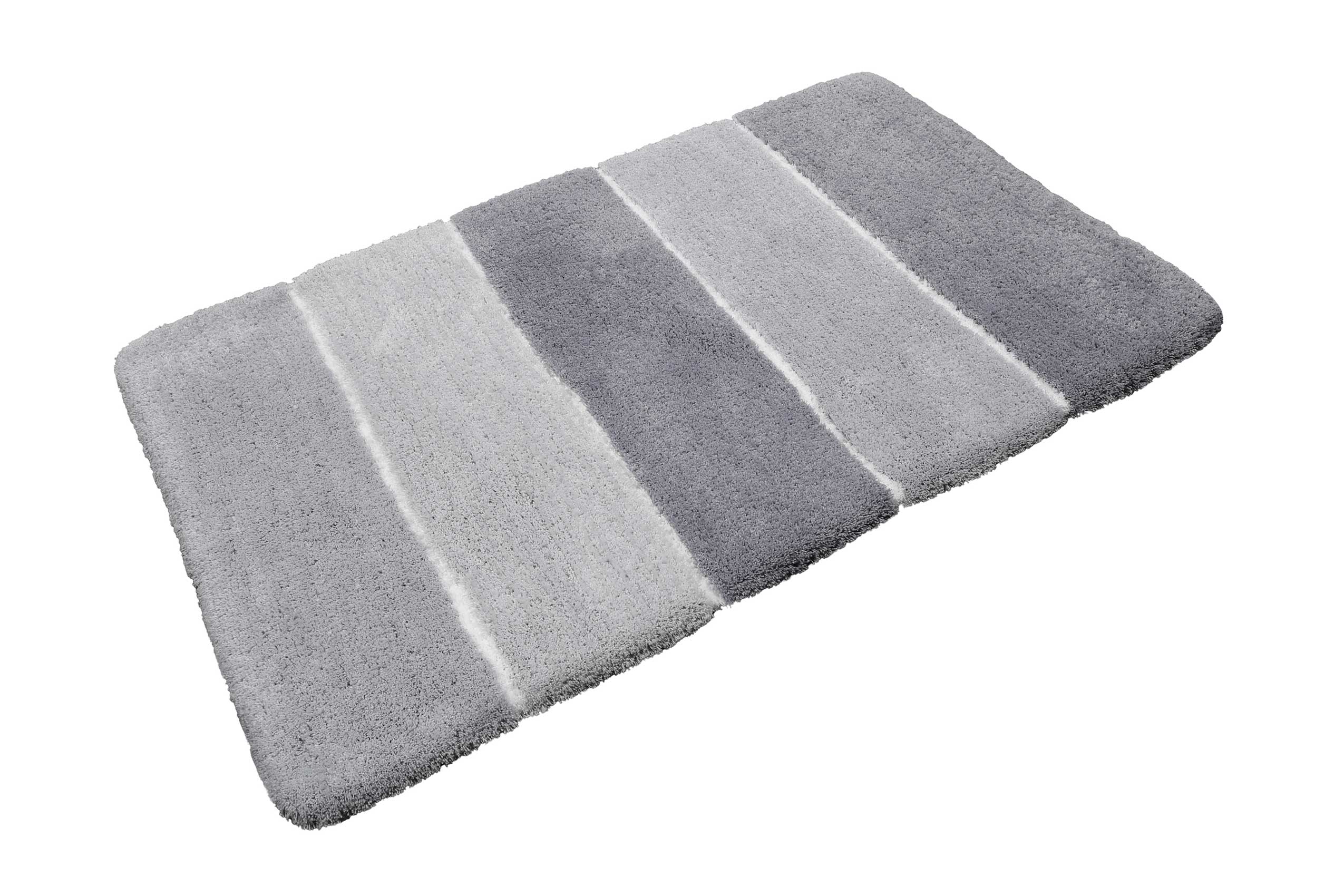 Badteppich Grau Silber