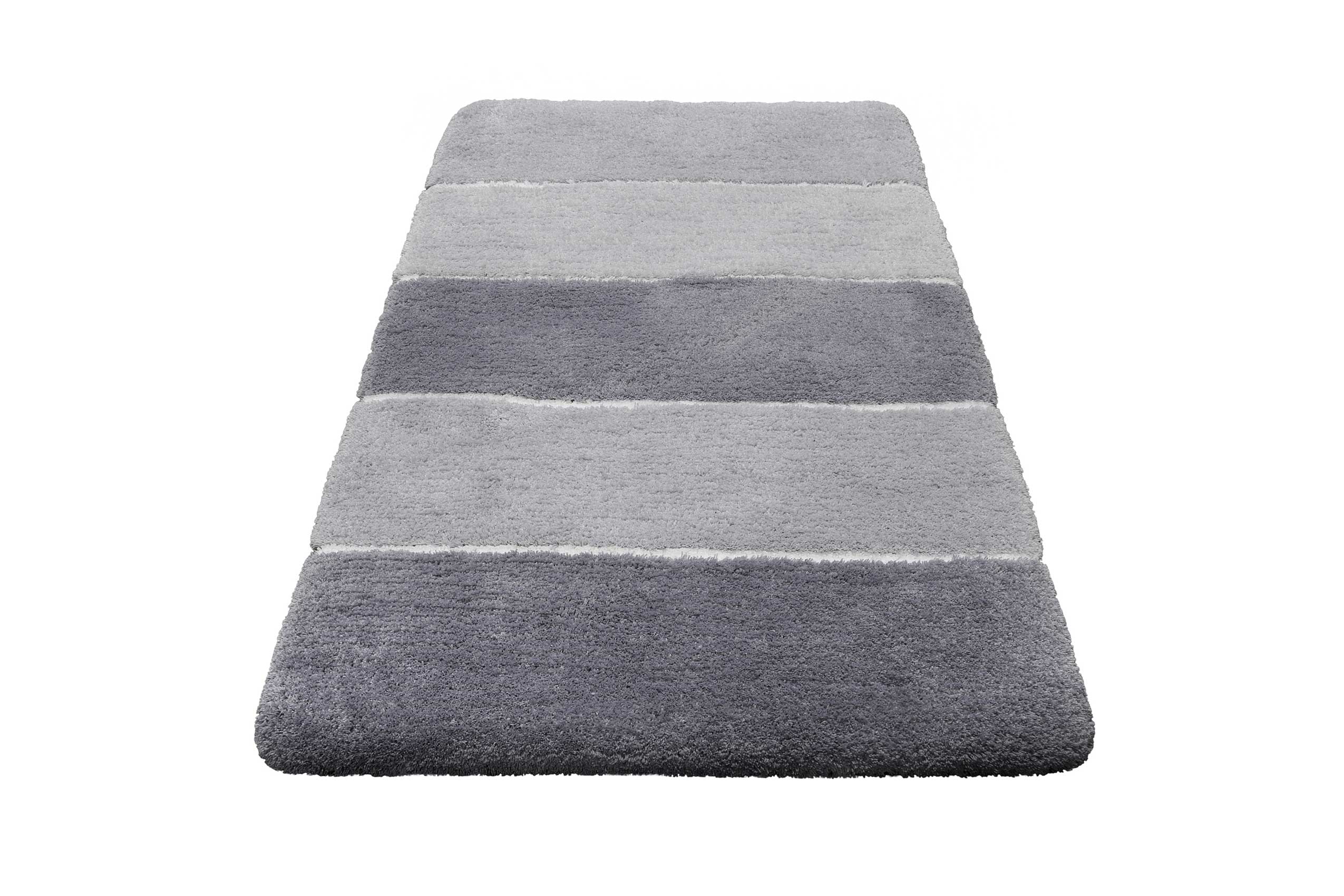 Badteppich Grau Silber