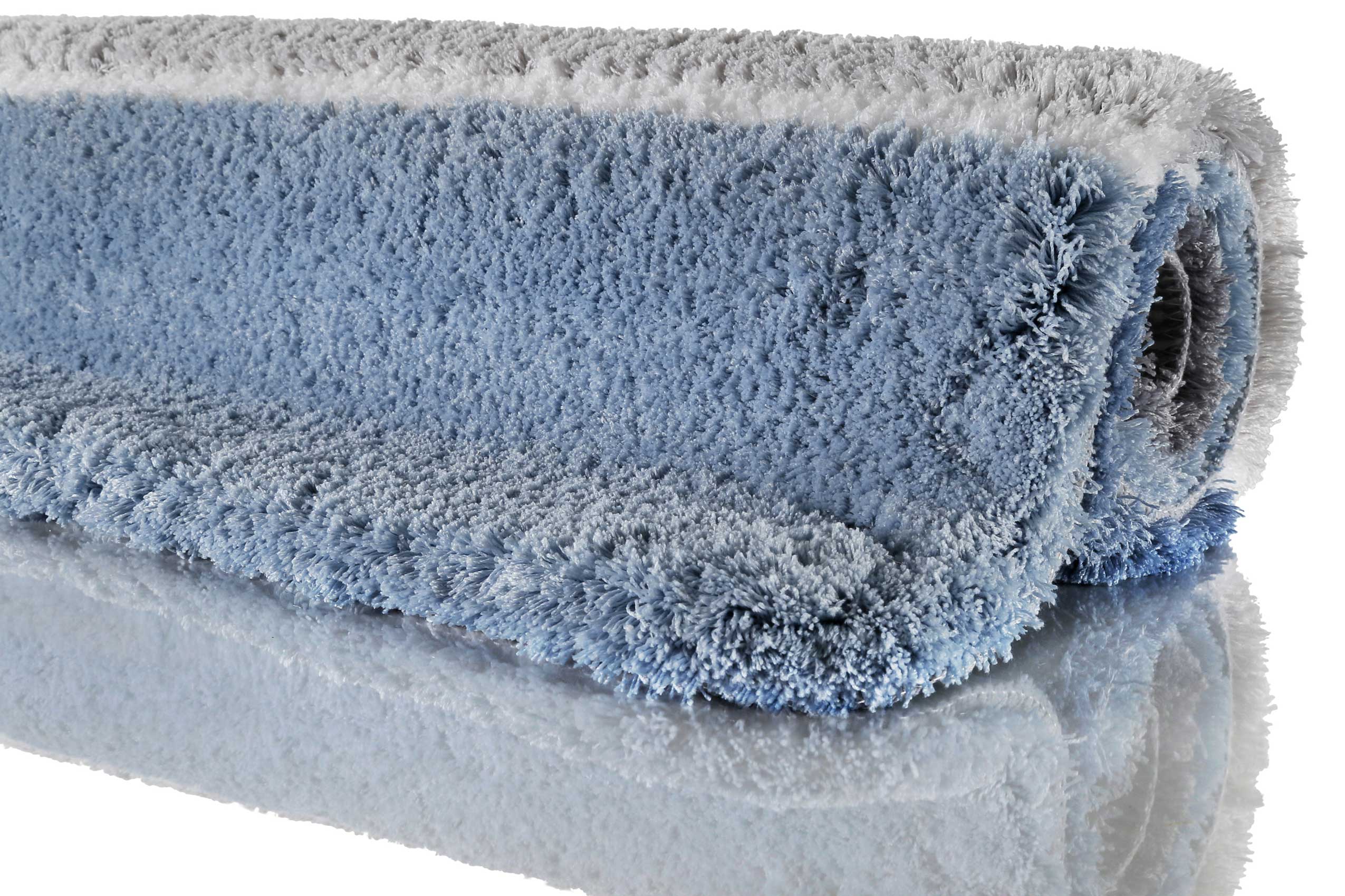 Badteppich Blau Grau