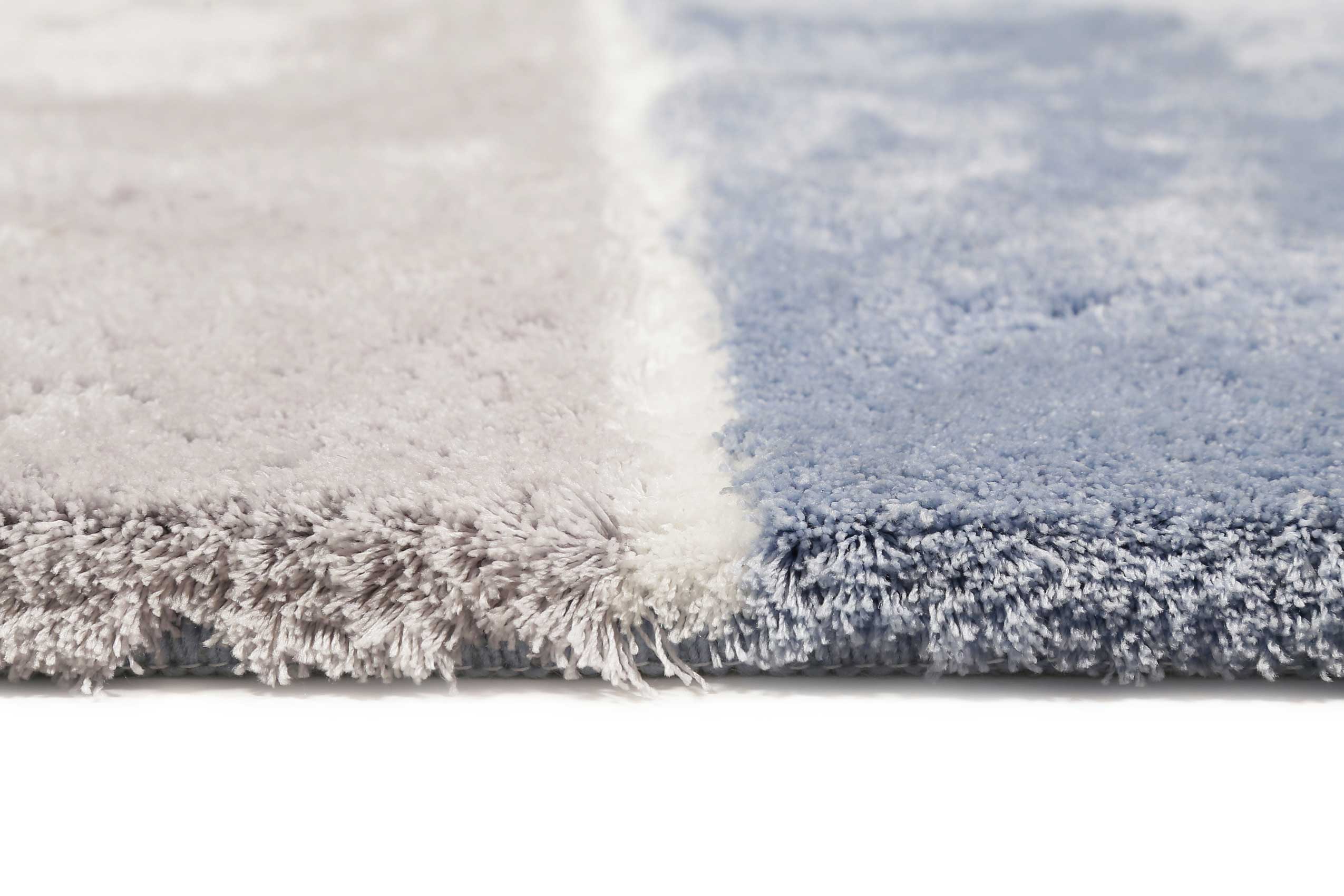 Badteppich Blau Grau