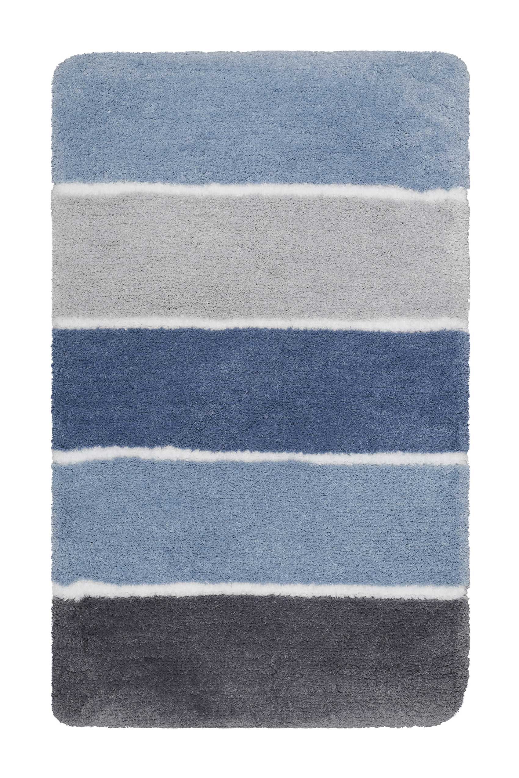 Badteppich Blau Grau