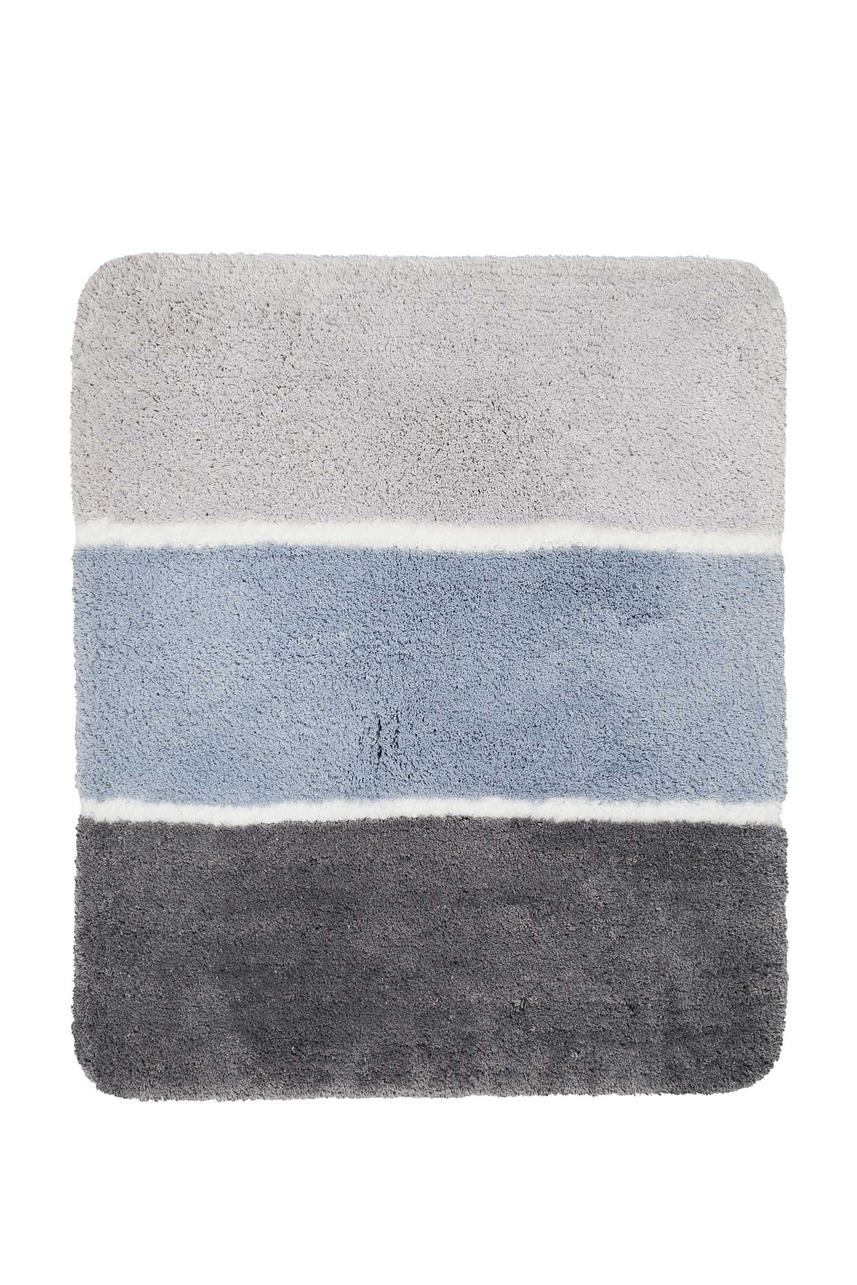 Badteppich Blau Grau