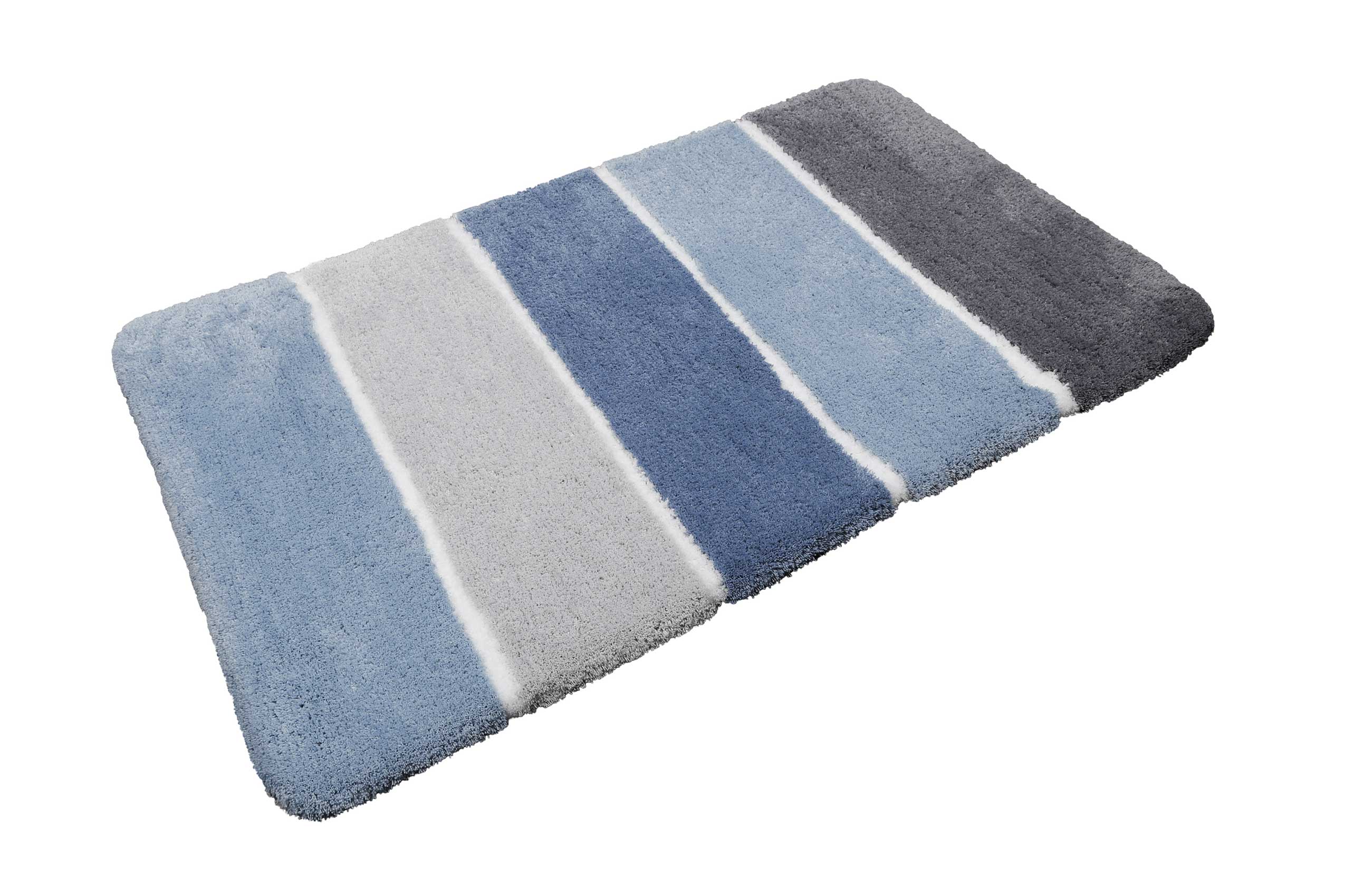 Badteppich Blau Grau