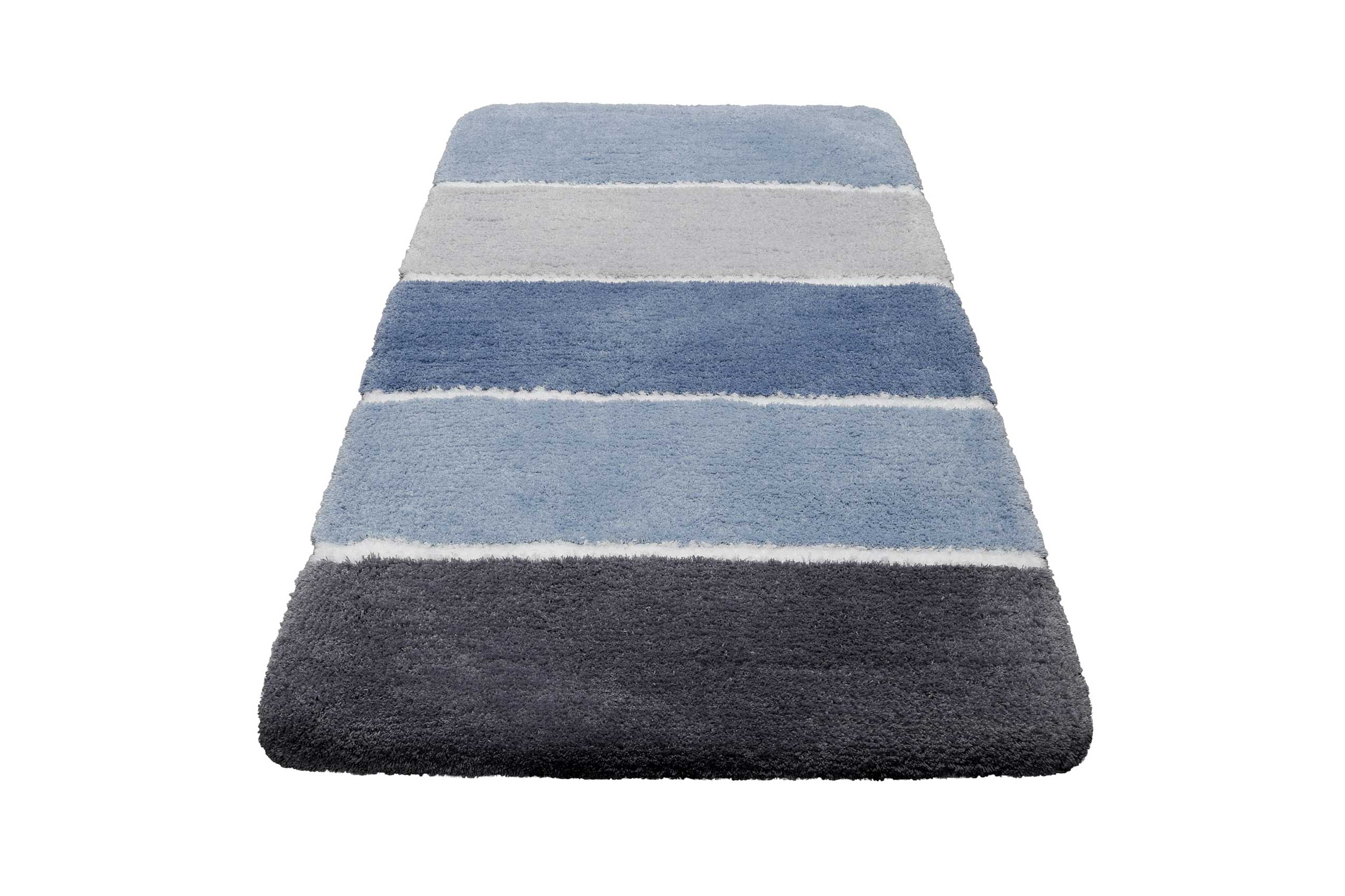 Badteppich Blau Grau