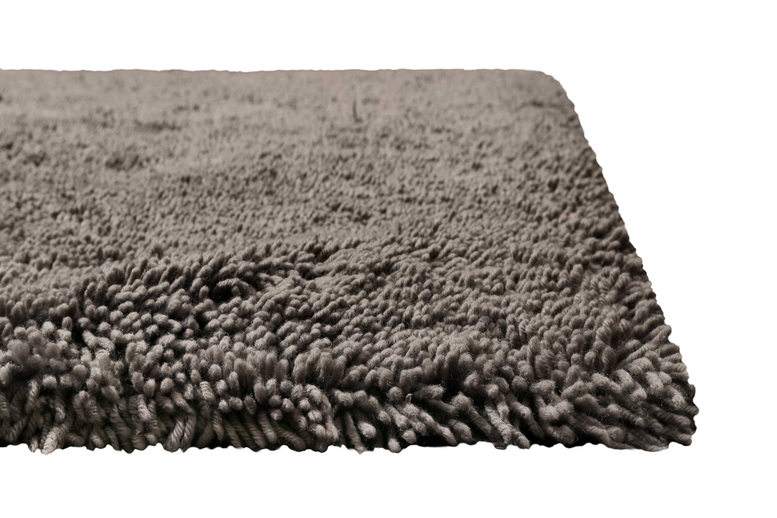 Wollteppich Taupe Shaggy Hochflor » Rossi « Homie Living - Ansicht 3