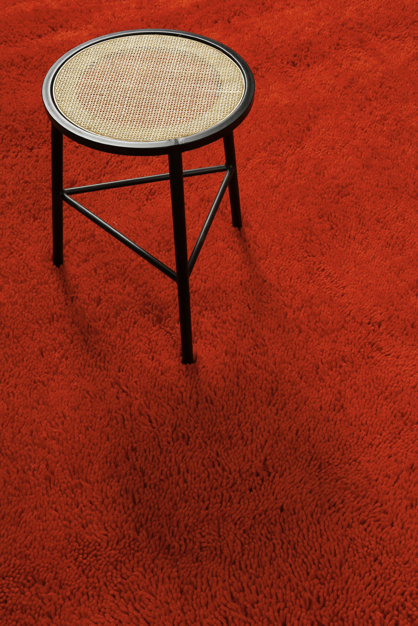 Wollteppich Rot Shaggy Hochflor 