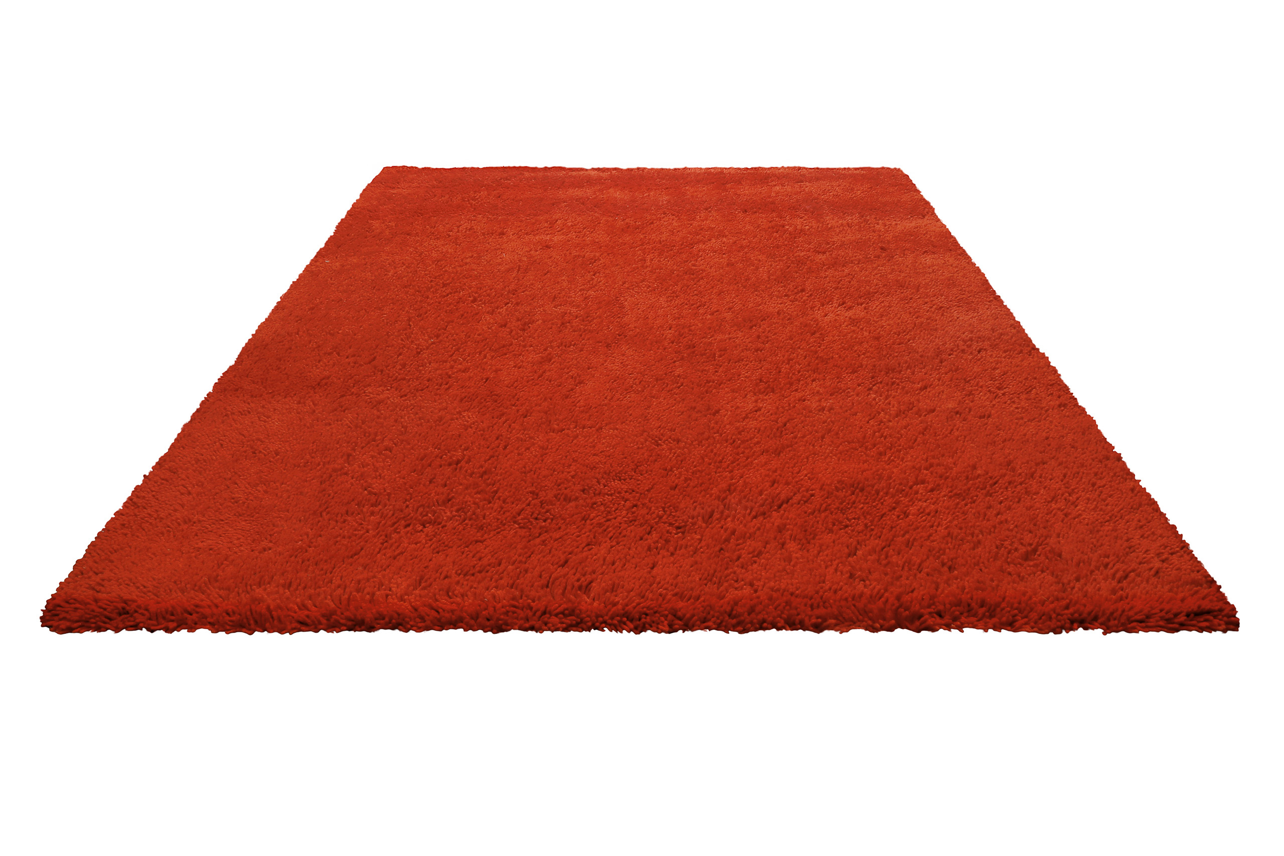 Wollteppich Rot Shaggy Hochflor » Rossi « Homie Living - Ansicht 2